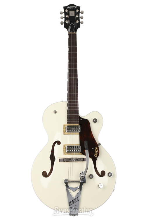 Gretsch G6118T Players Edition Anniversary - 2-Tone Lotus Ivory/Walnut Stain