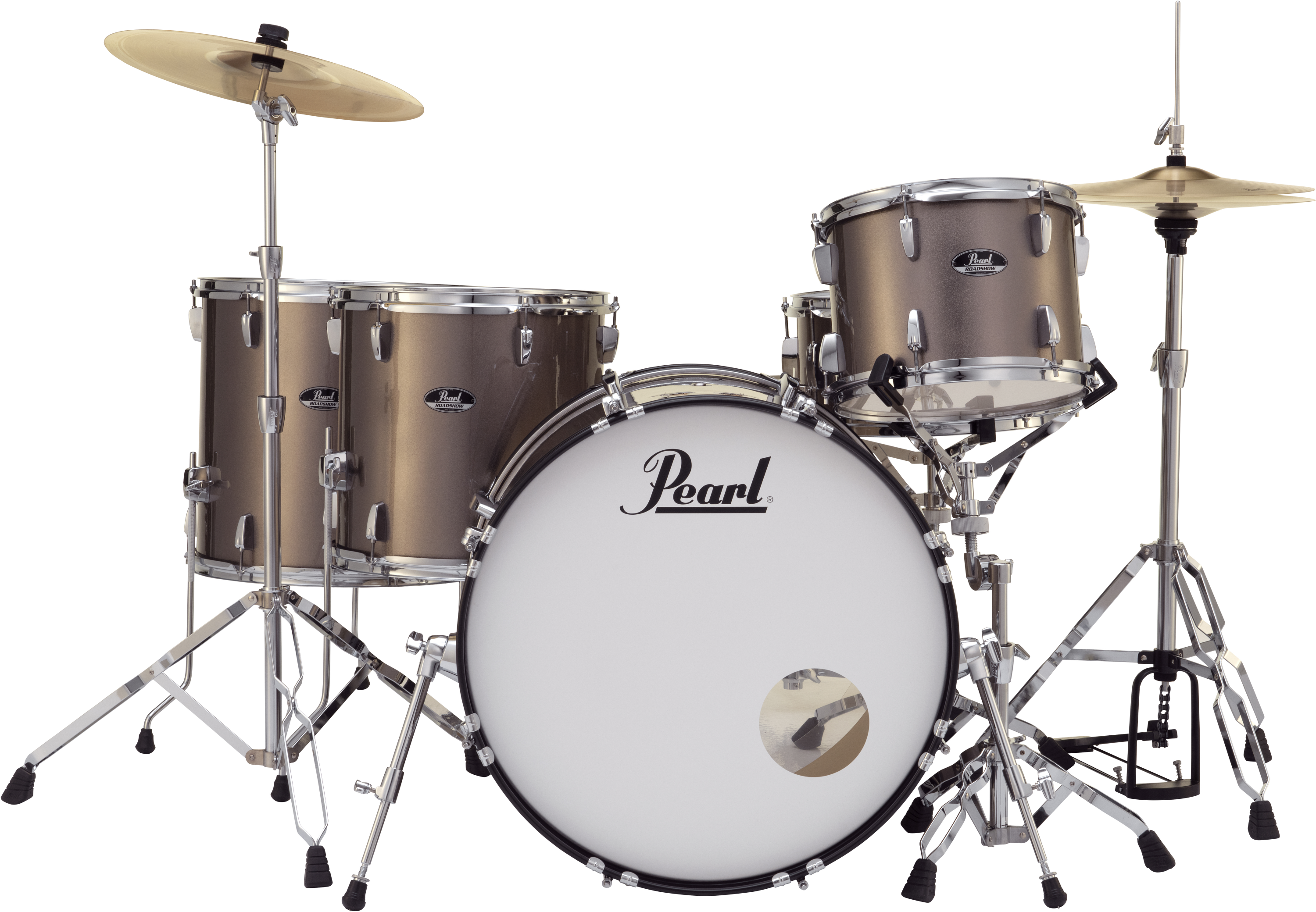 Pearl Roadshow RS525WFC/C 5-piece Complete Drum Set with Cymbals - Bronze  Metallic