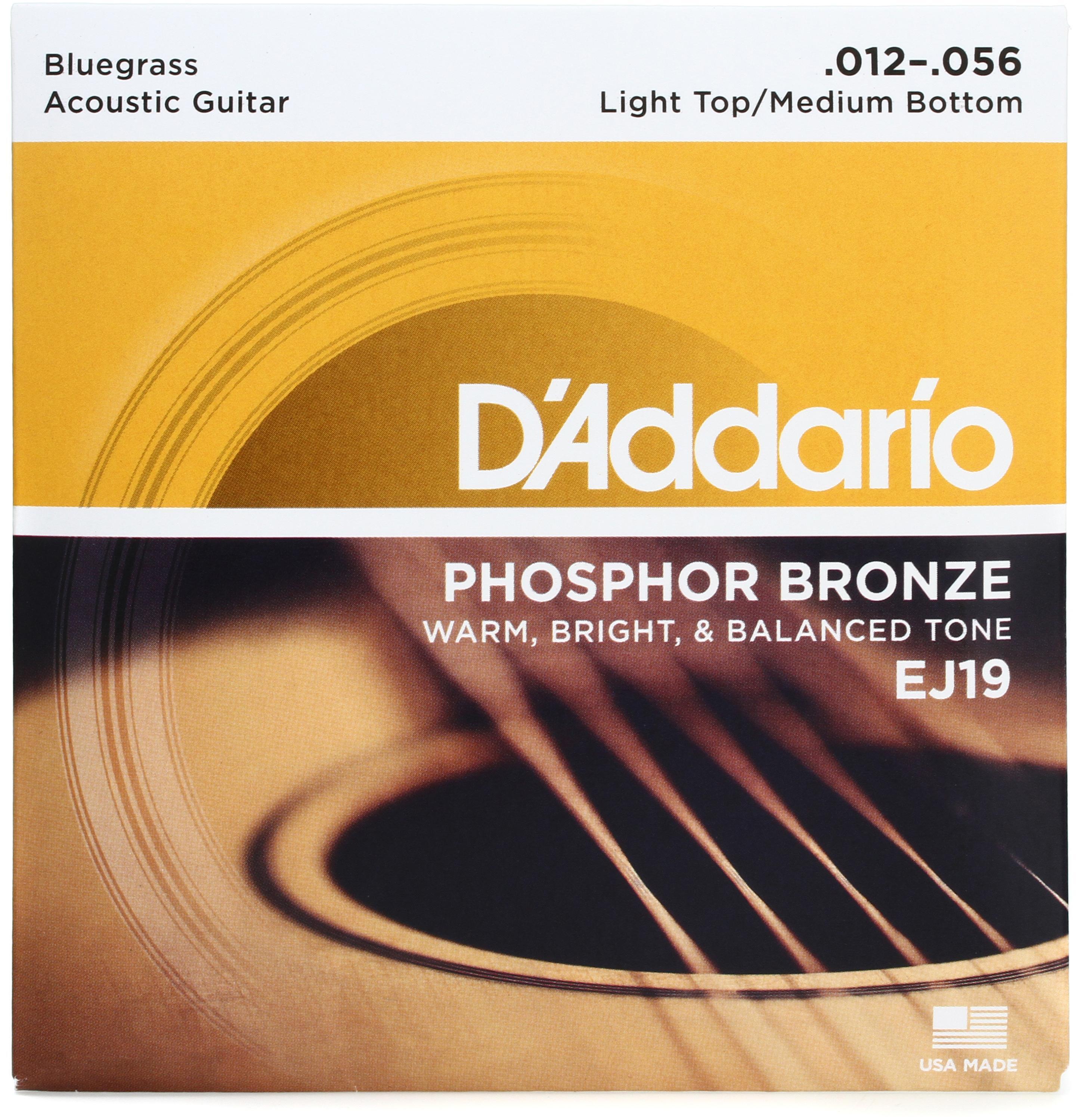 D Addario EJ19 Phosphor Bronze Acoustic Guitar Strings .012 .056