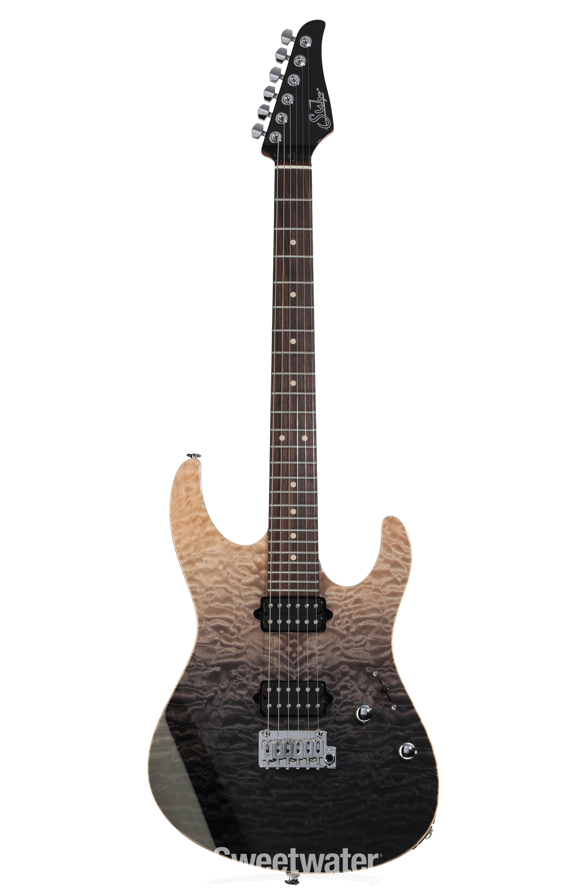 Suhr Modern Set Neck Electric Guitar - Charcoal Fade | Sweetwater