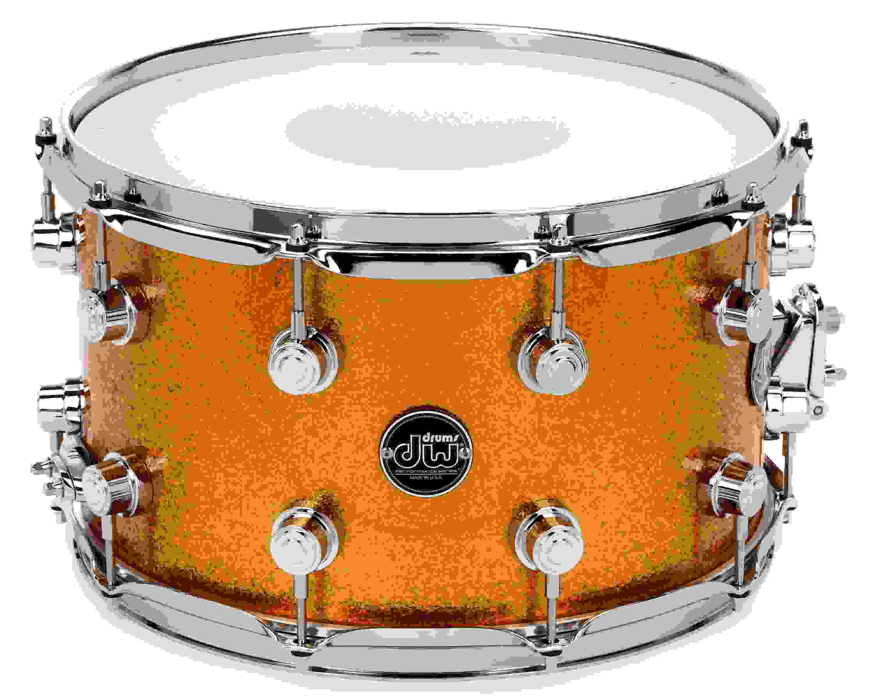 DW Performance Series Snare Drum - 8 x 14 inch - Gold Sparkle FinishPly