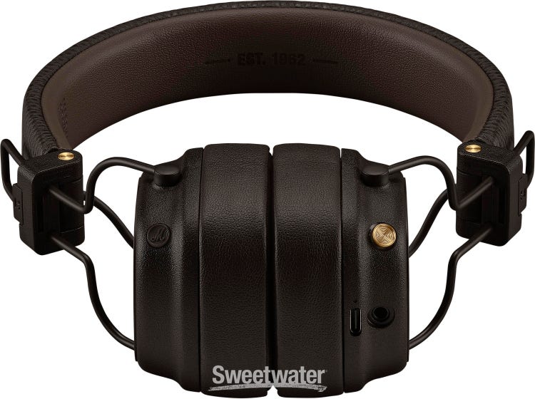 Marshall Major V Headphones with Bluetooth - Brown