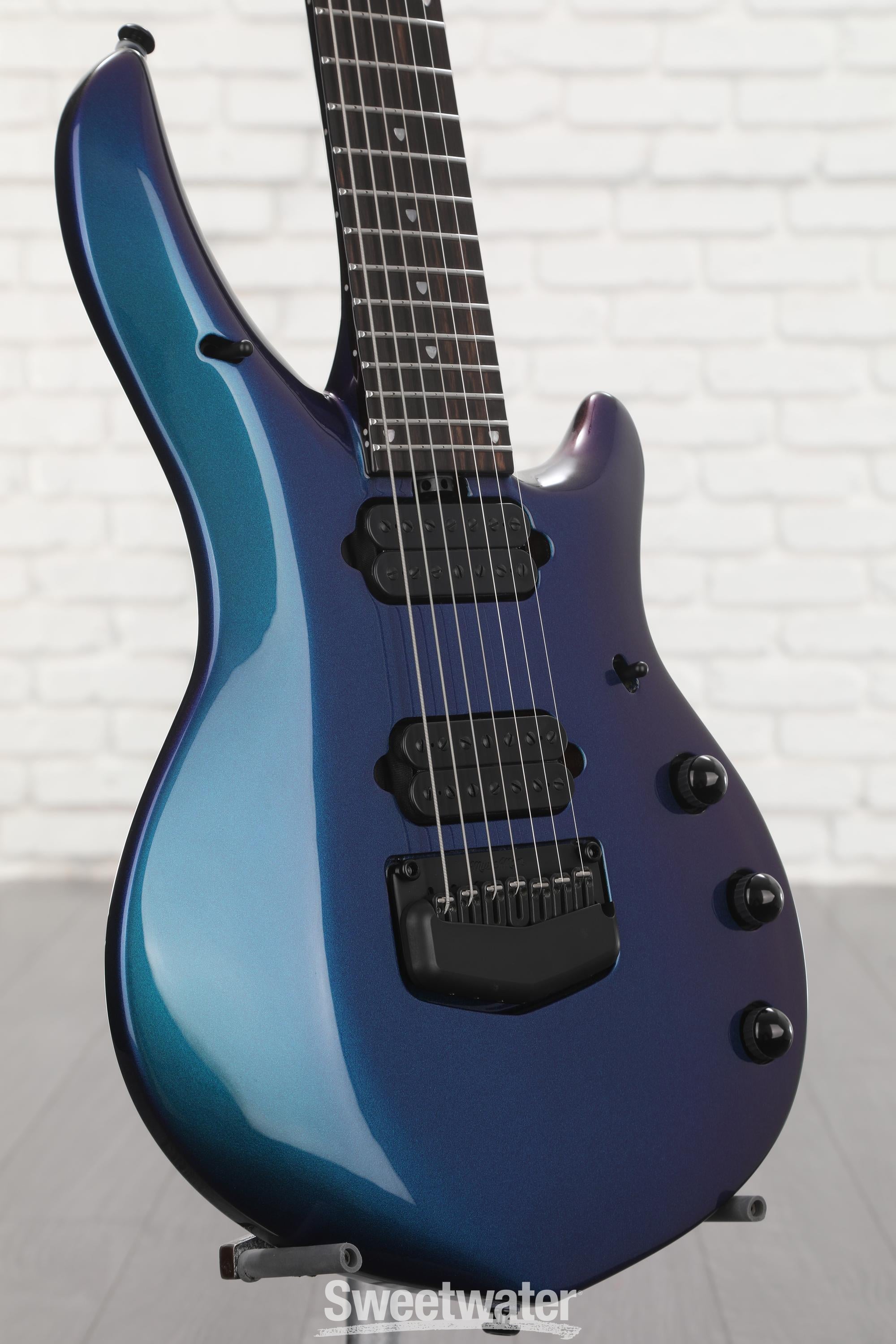 ギター EARNIE BALL MUSICMAN MAJESTY 7 BLUE HONU Ernie Ball Music Man John Petrucci Majesty 7 Electric Guitar