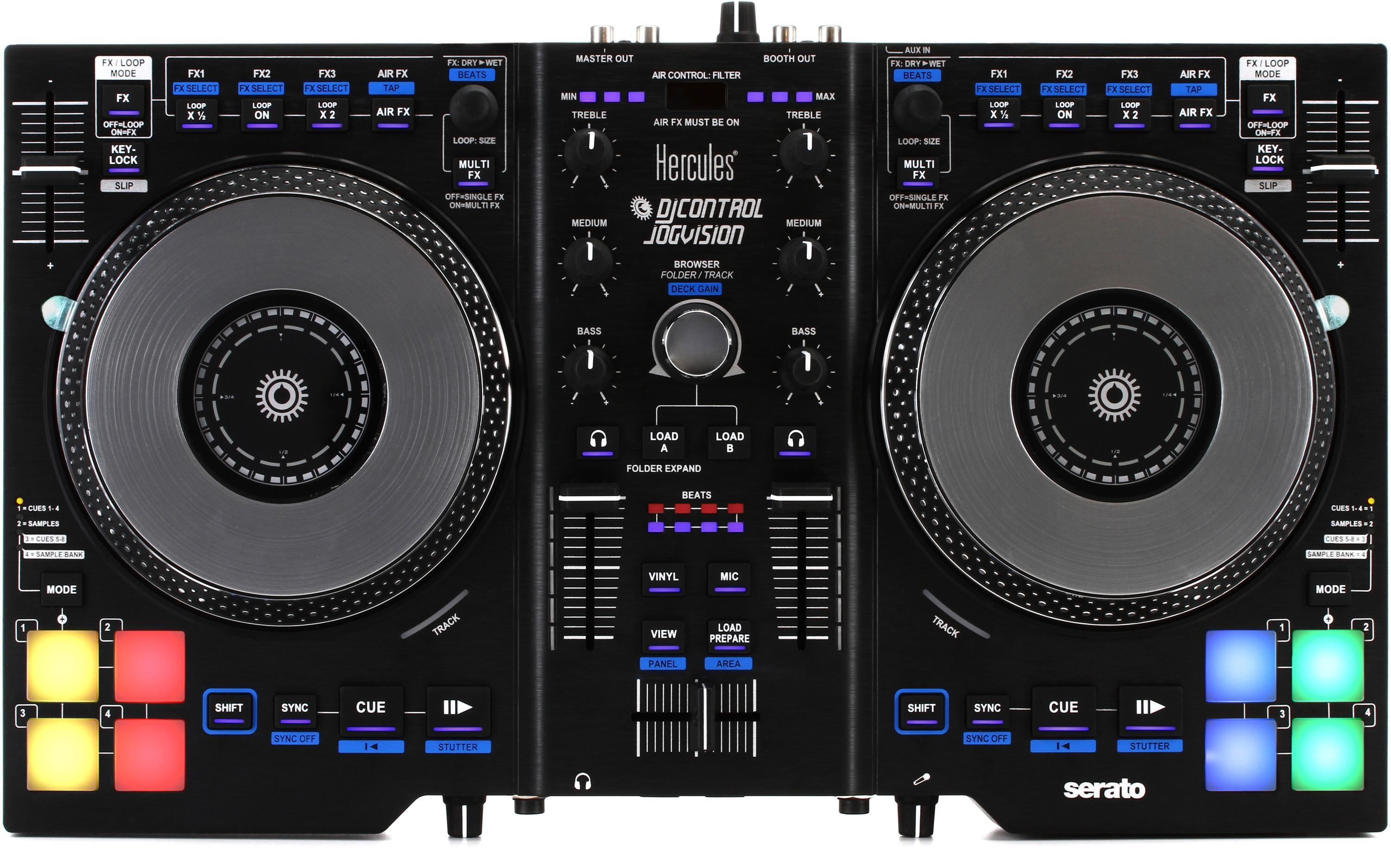 Hercules DJ DJControl JogVision 2-channel DJ Controller for Serato 