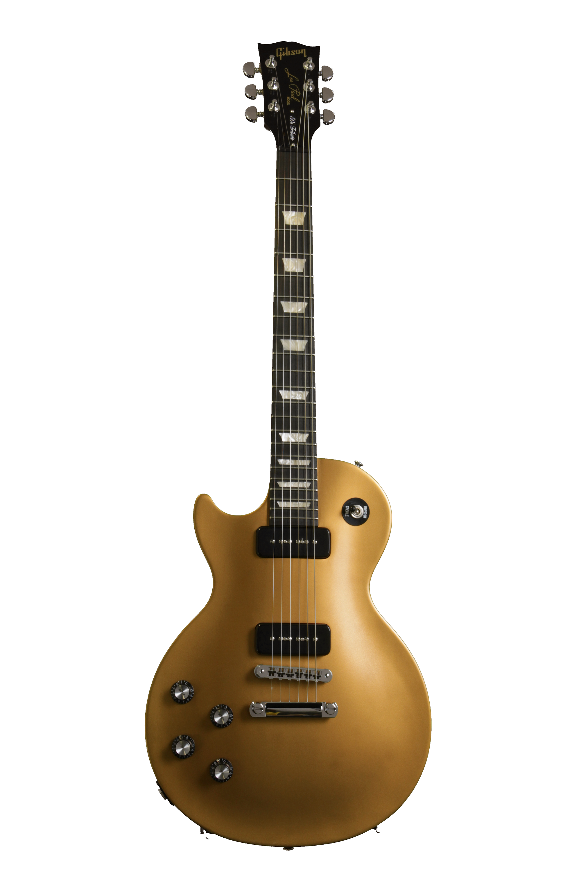 ギター Gibson Les Paul 50's tribute Gibson Les Paul '50s Tribute Left Hand - Goldtop, dark back