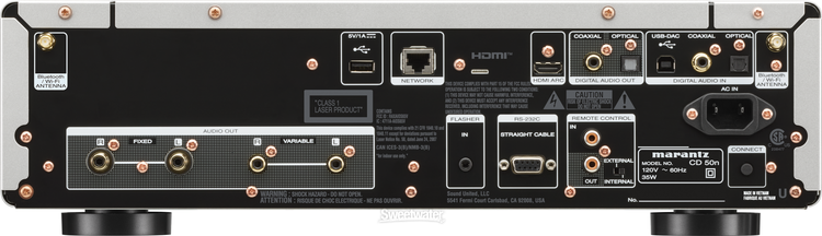 Marantz CD 50n CD and Network Audio Player - Silver-Gold | Sweetwater