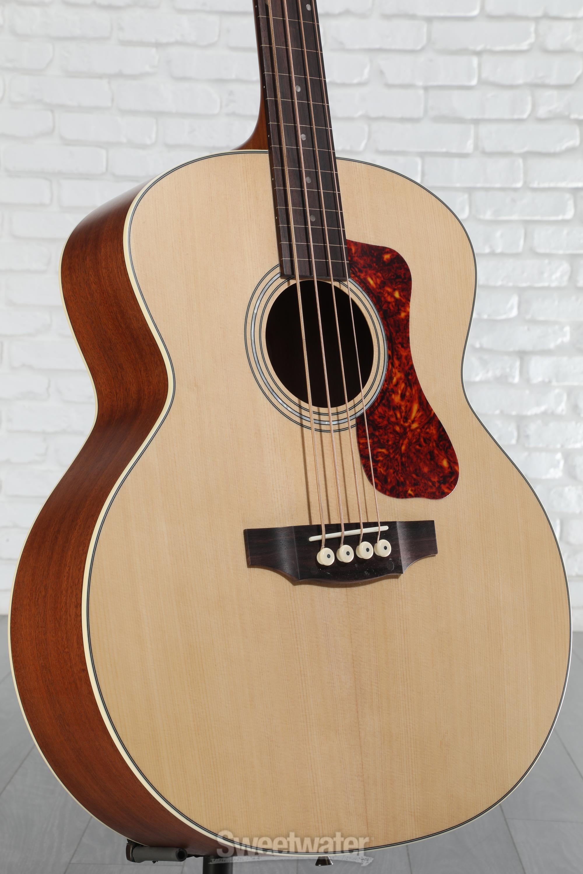 ベース Guild / B-240EF FRETLESS NATURAL Guild B-240EF Fretless Concert Acoustic-electric Bass Guitar