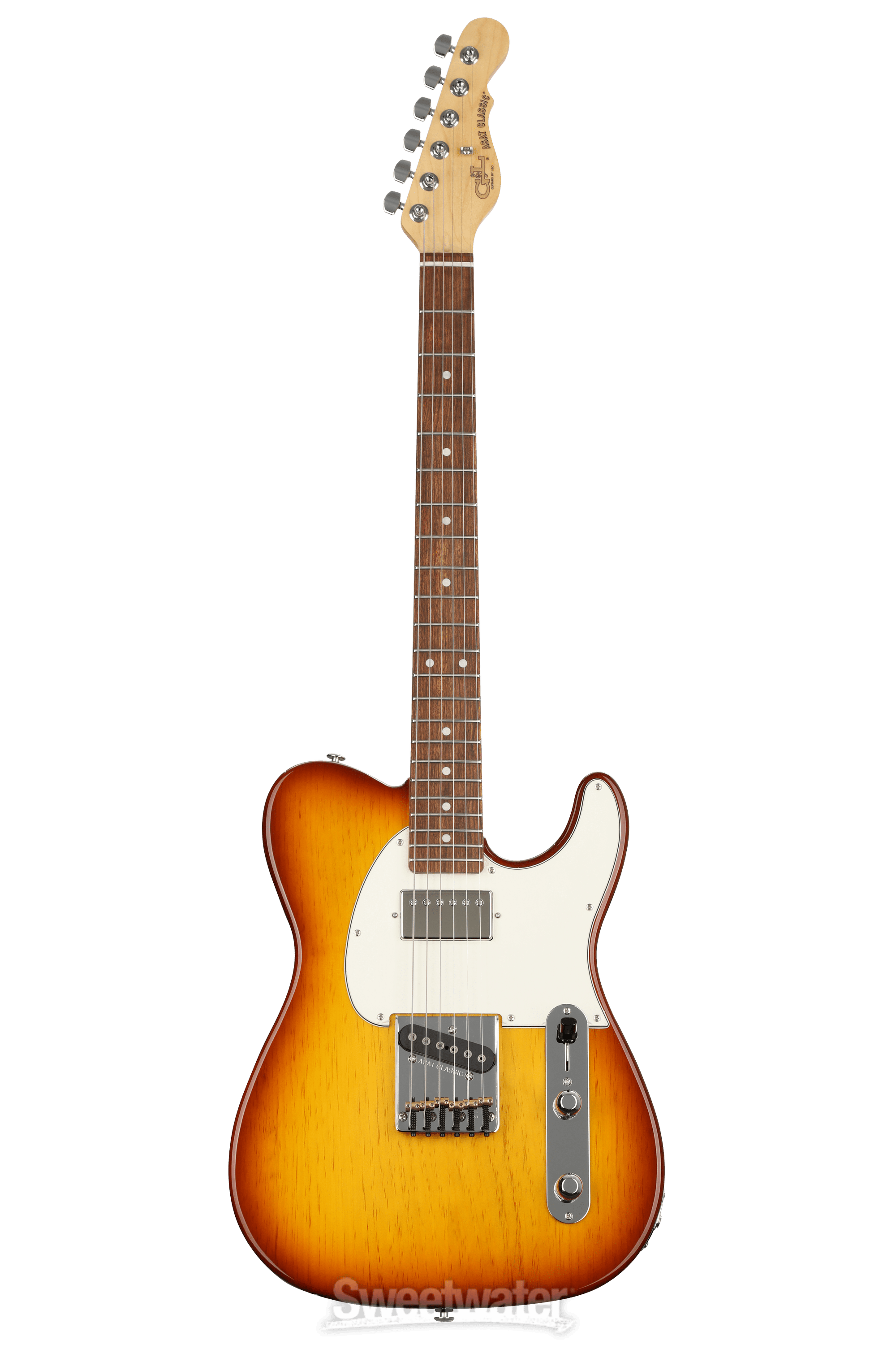 G&L Fullerton Deluxe ASAT Classic Bluesboy Electric Guitar - Old School  Tobacco
