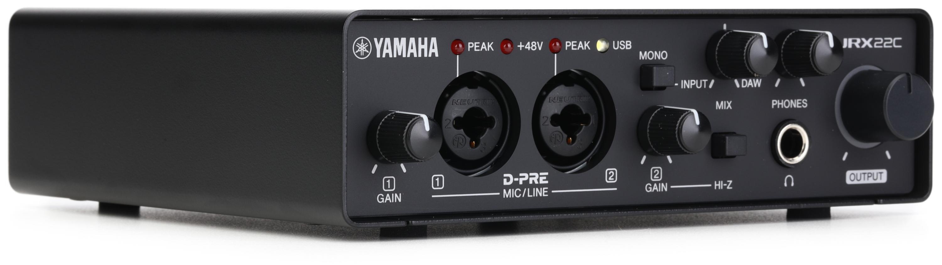 Yamaha URX22C USB-C Audio Interface with Software Suite - White