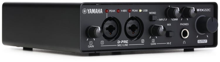 Yamaha URX22C USB-C Audio Interface with Software Suite - White