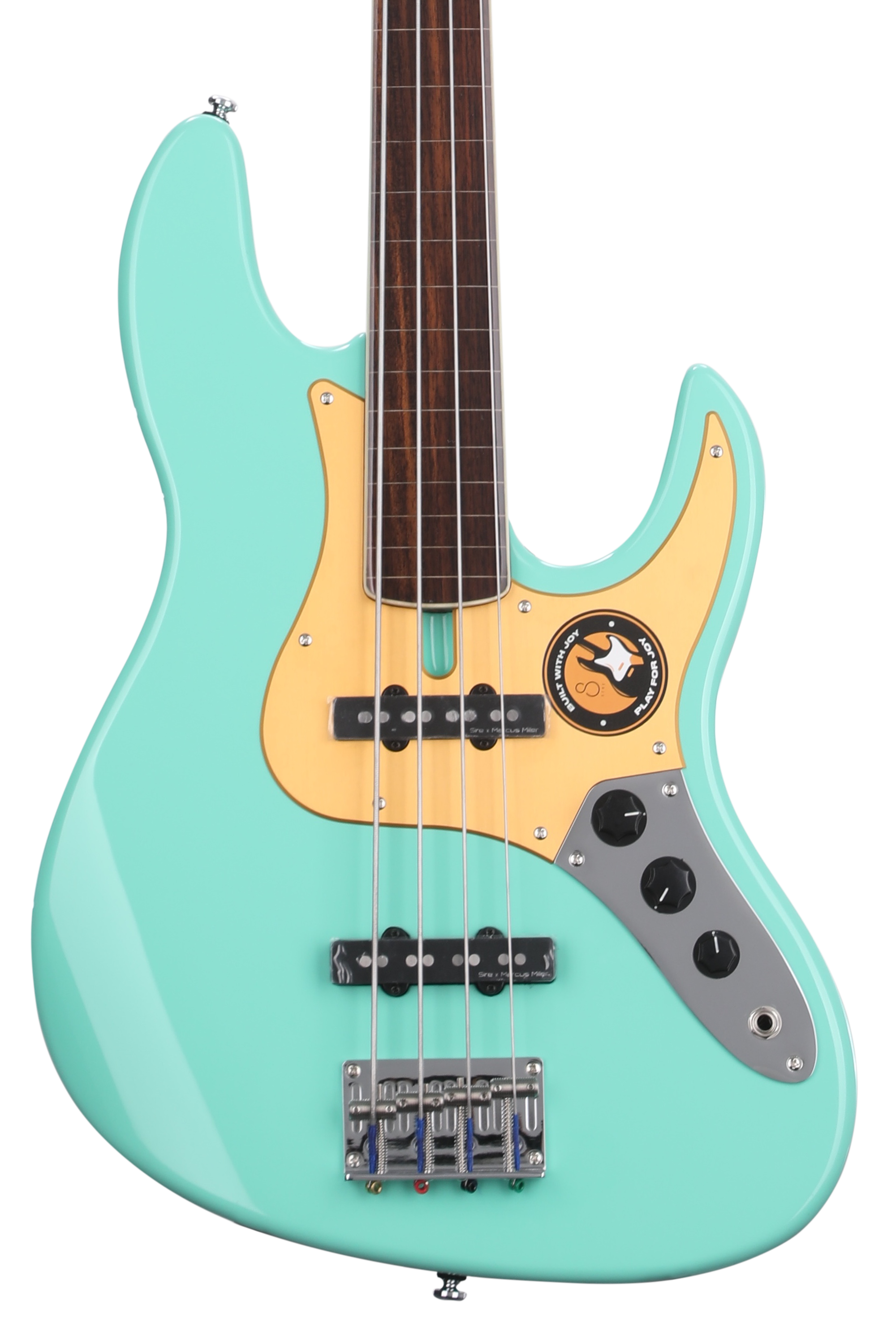 Sire Marcus Miller V5 24 Fretless Bass Guitar - Mild Green