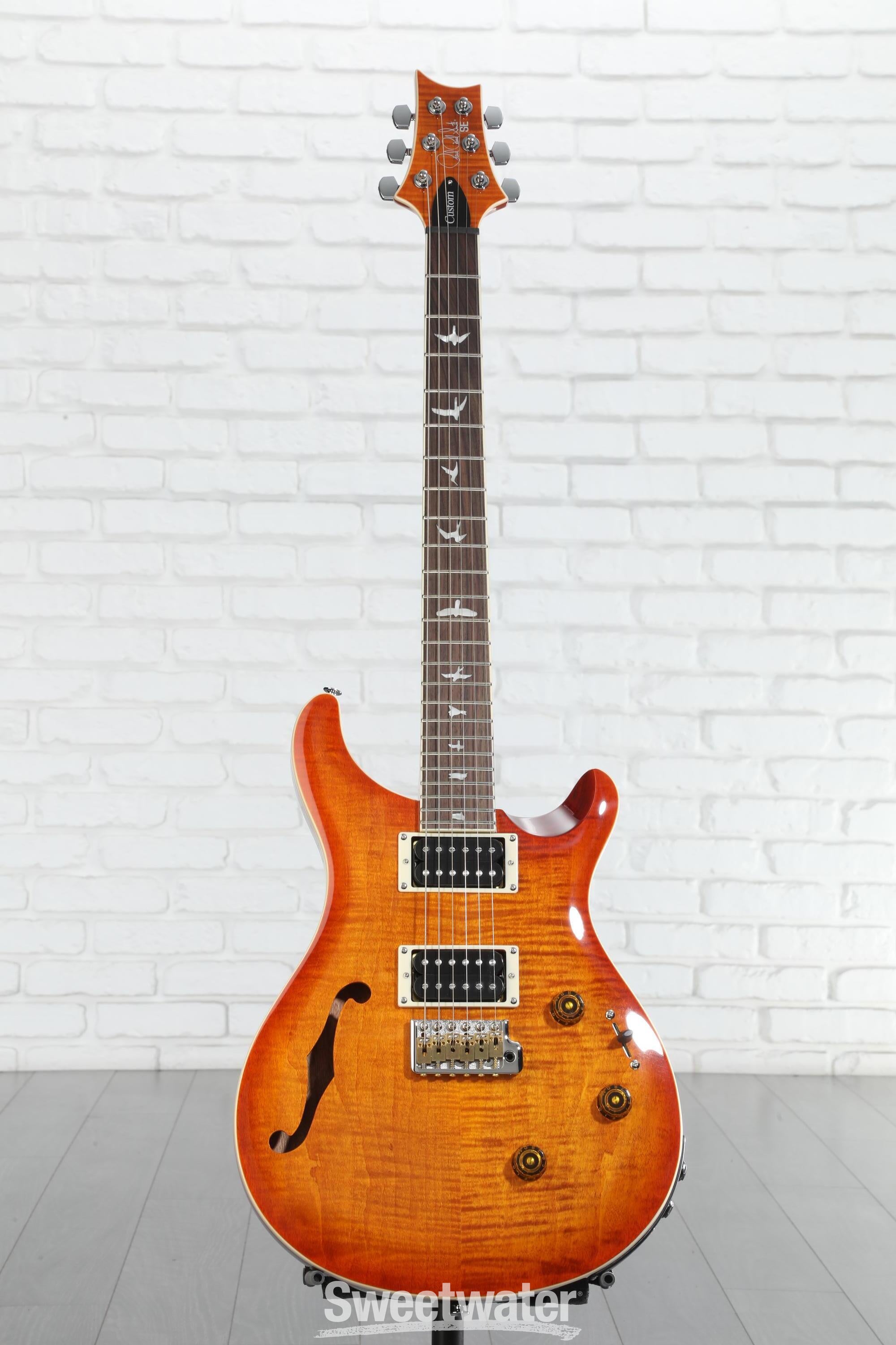 PRS SE Custom 24 Semi-Hollow Piezo Electric Guitar - Vintage