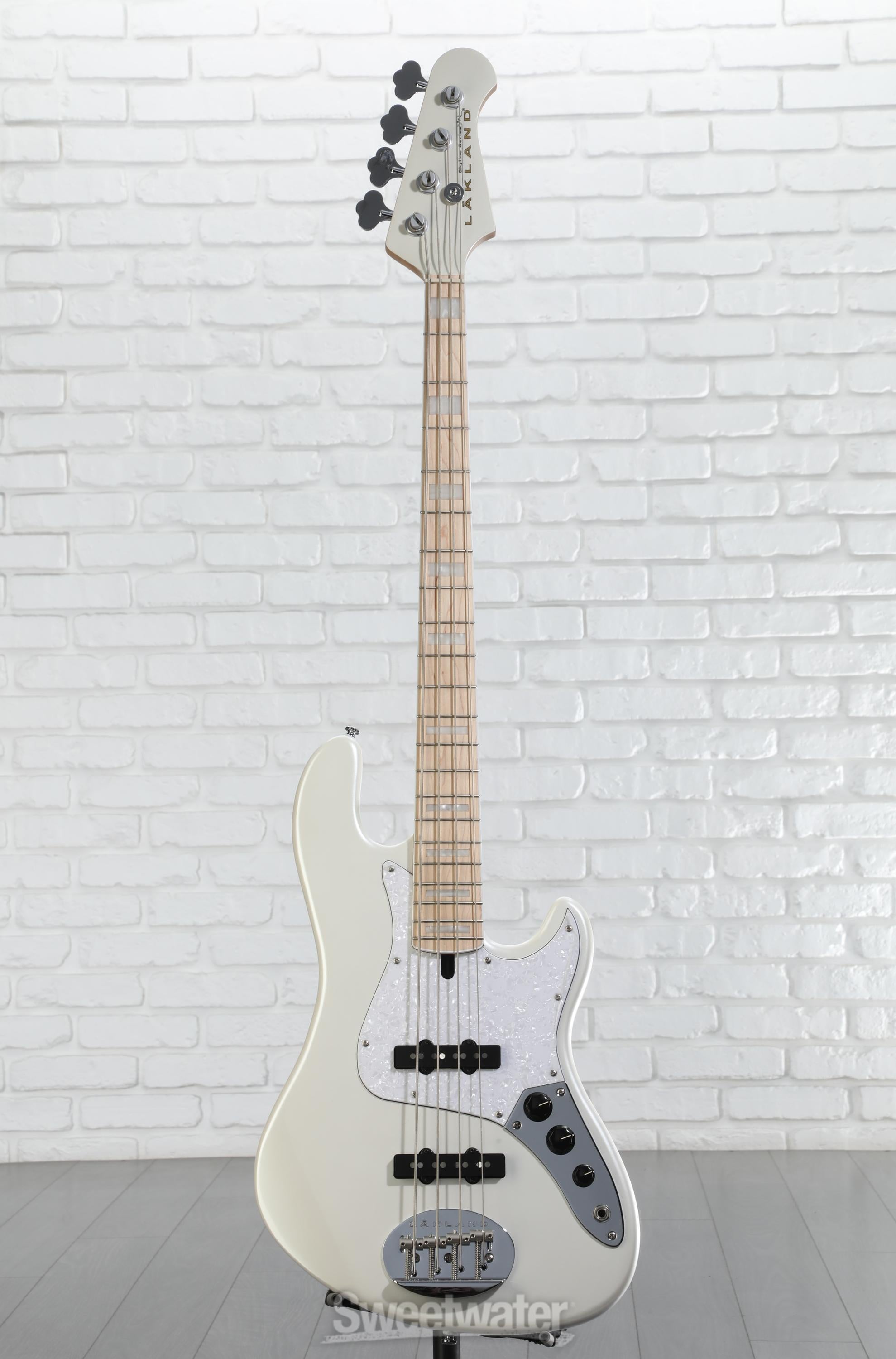 Lakland Skyline Darryl Jones DJ-4 Bass Guitar - White Pearl with