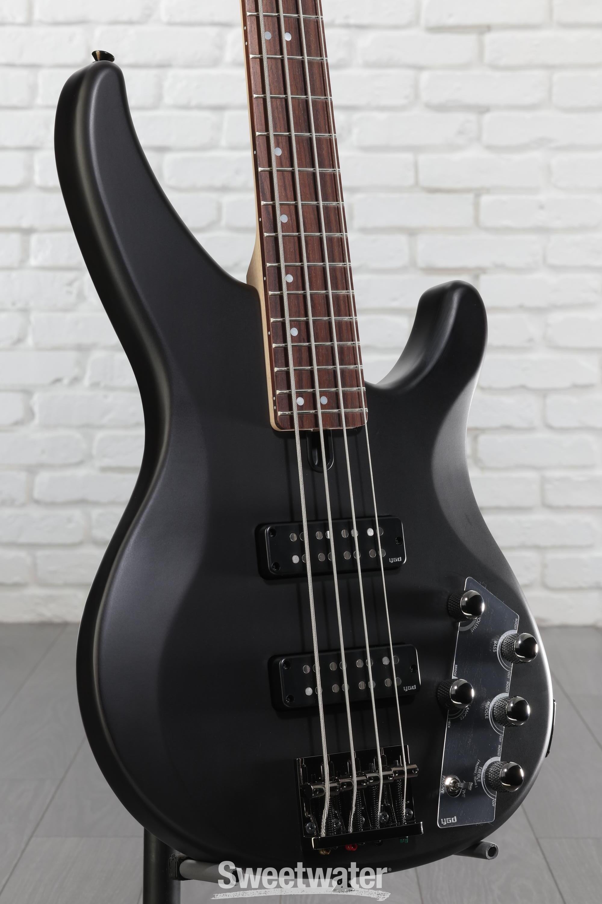 Yamaha TRBX504 4-string Bass Guitar - Translucent Black | Sweetwater