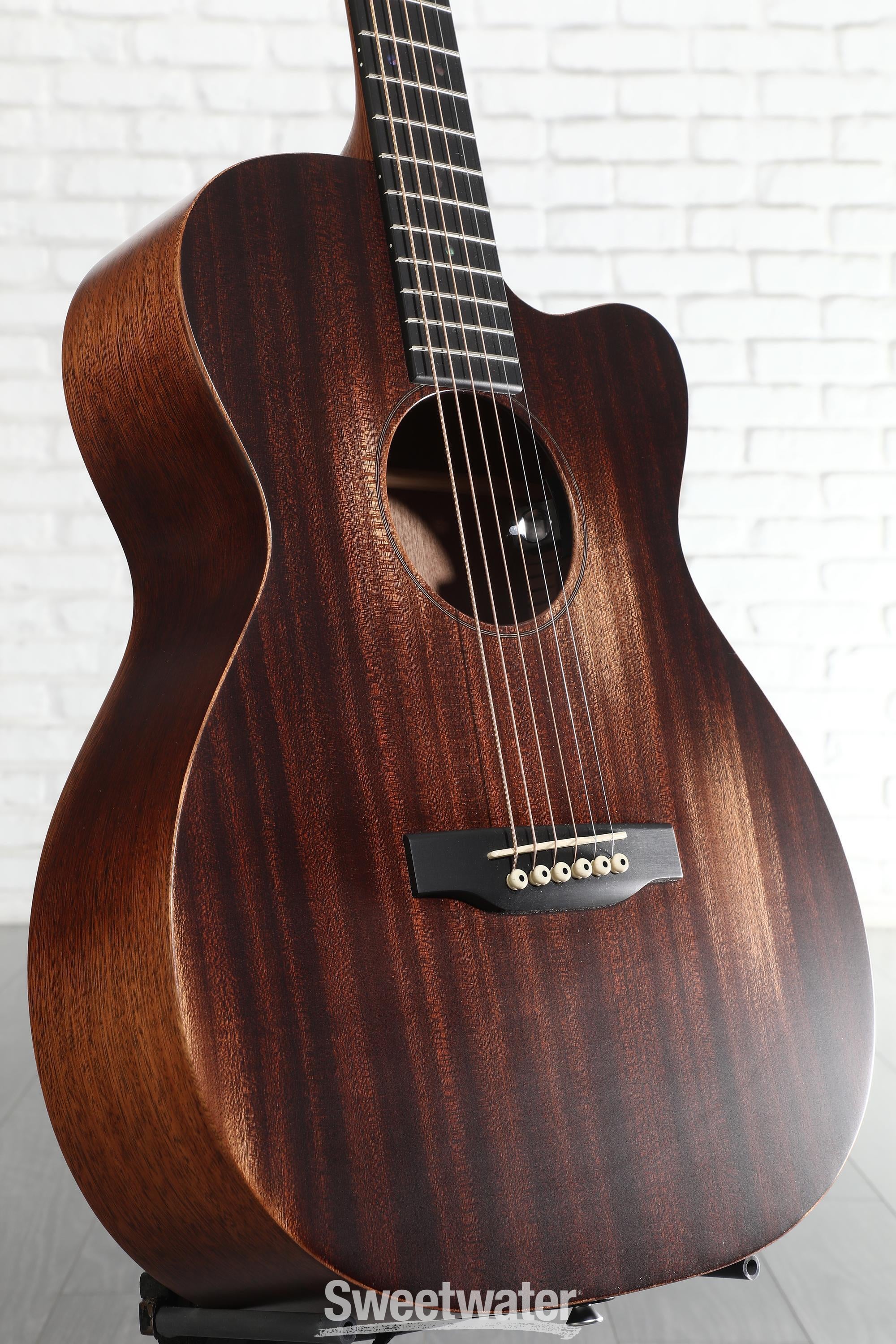 Photo of Martin 000C Jr-E StreetMaster Acoustic-electric Guitar - Dark Mahogany Distressed