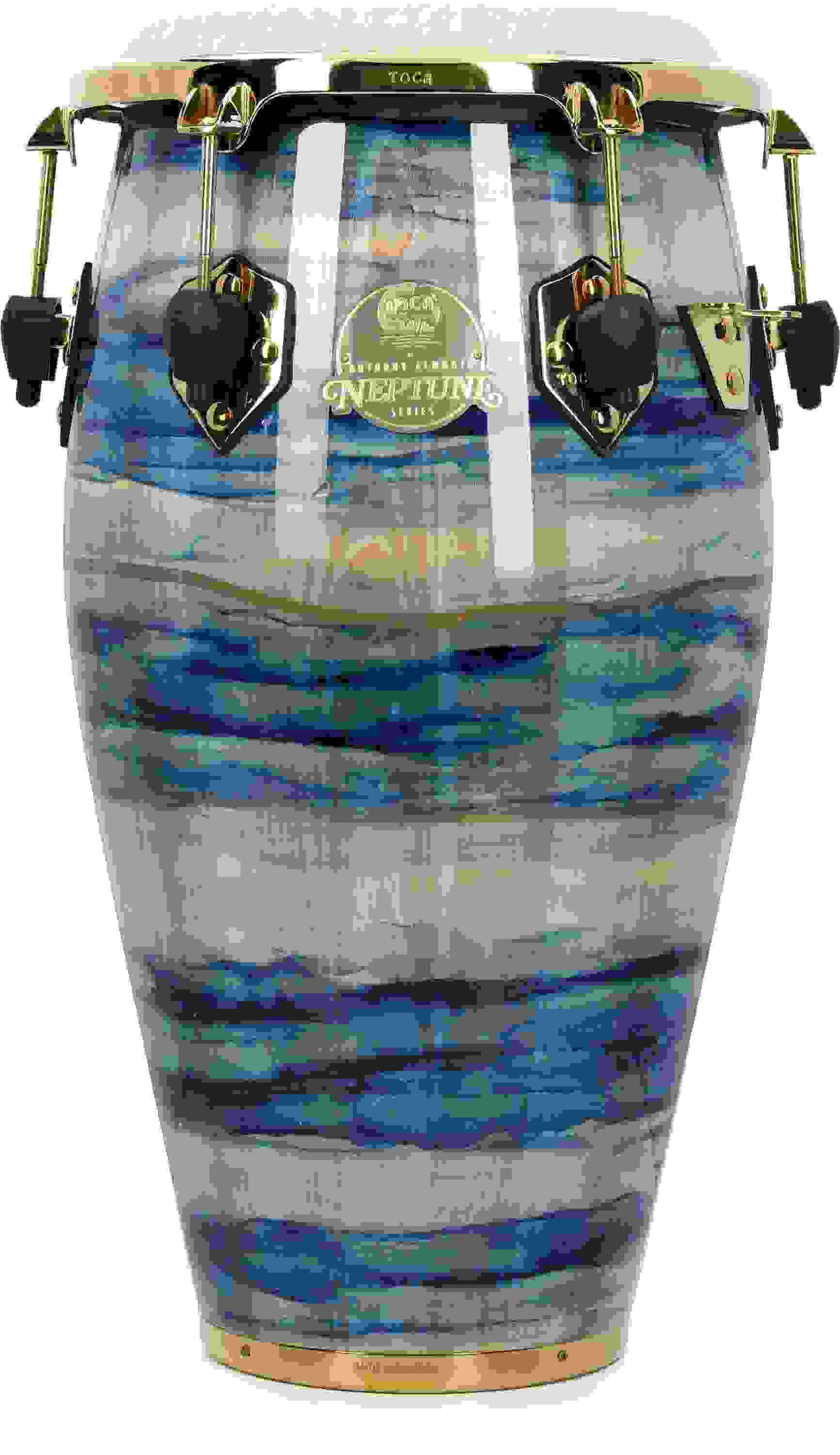 Toca Percussion Anthony Almonte Neptune Signature Conga - Blue and Aqua