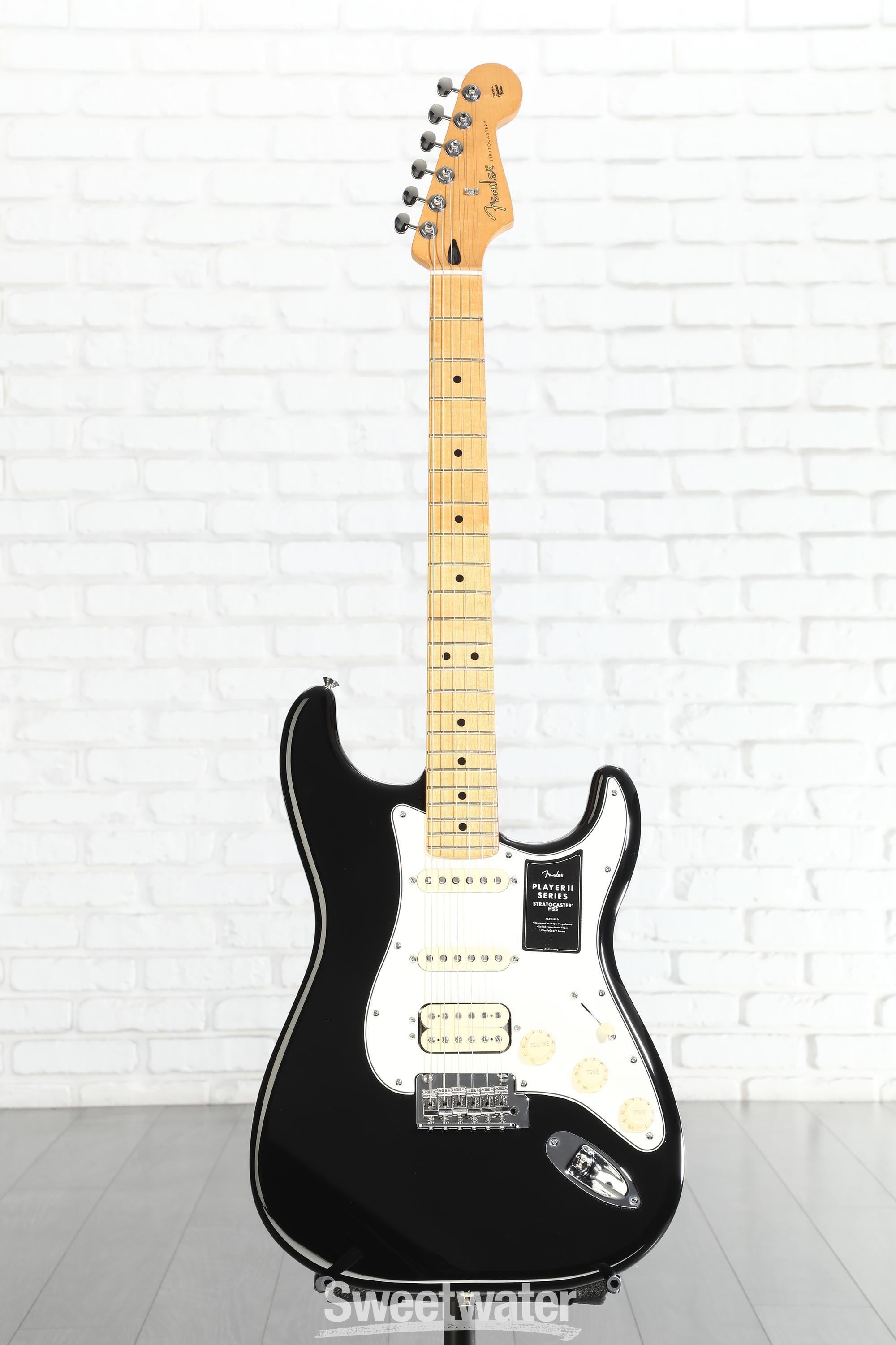 Fender Player II Stratocaster HSS Electric Guitar - Black with