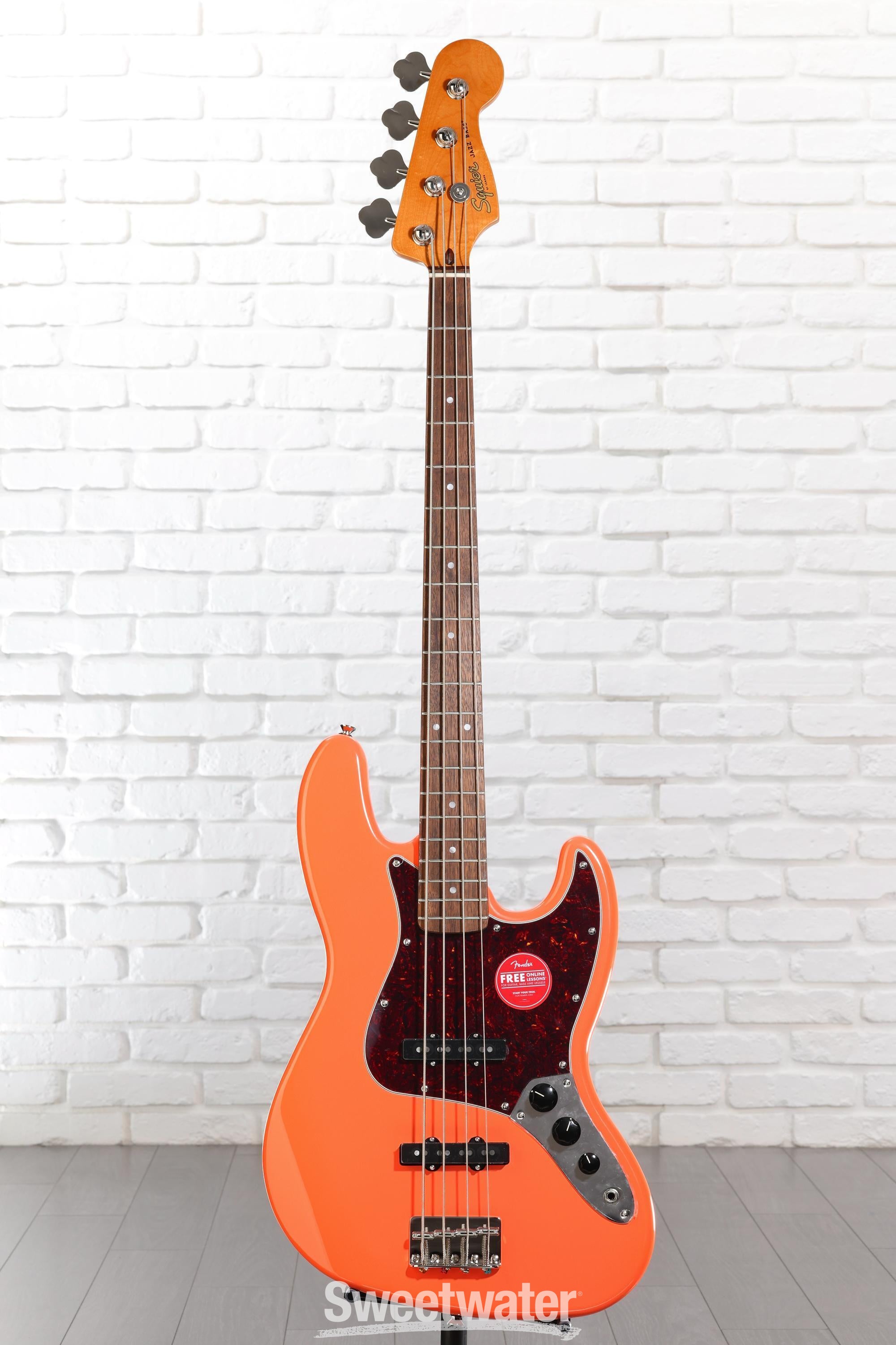 Squier Classic Vibe '60s Jazz Bass - Tahitian Coral | Sweetwater