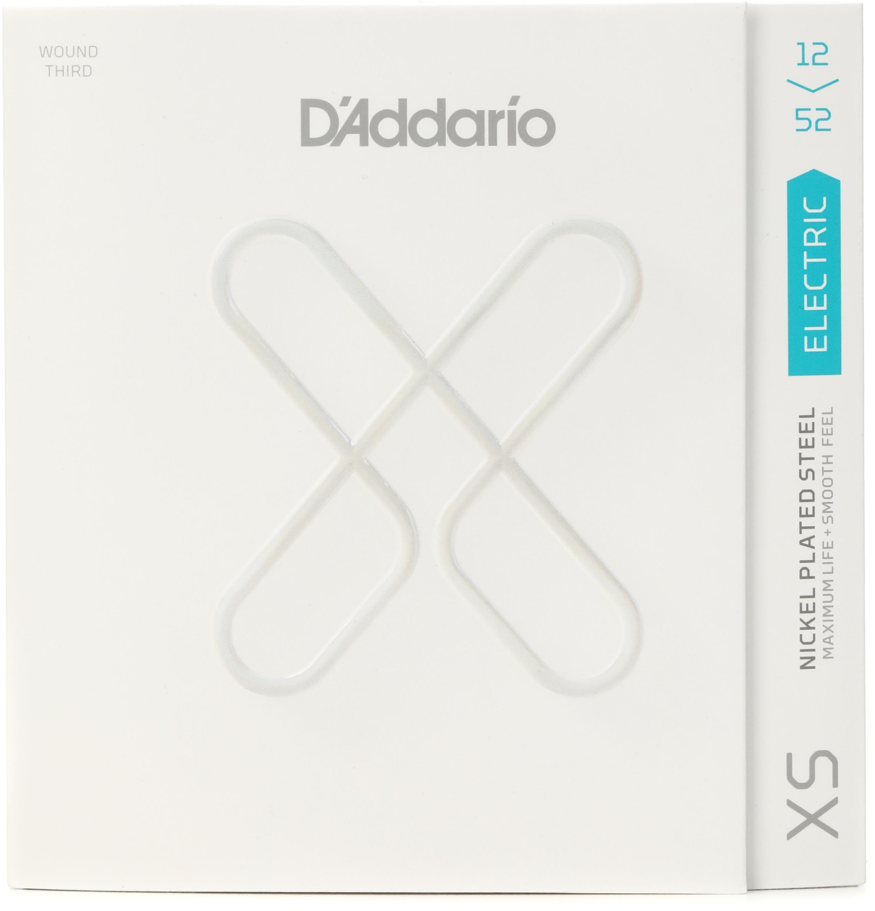 Photo of D'Addario XSE1252W XS Nickel-plated Steel Coated Electric Guitar Strings - .012-.052 Jazz Light