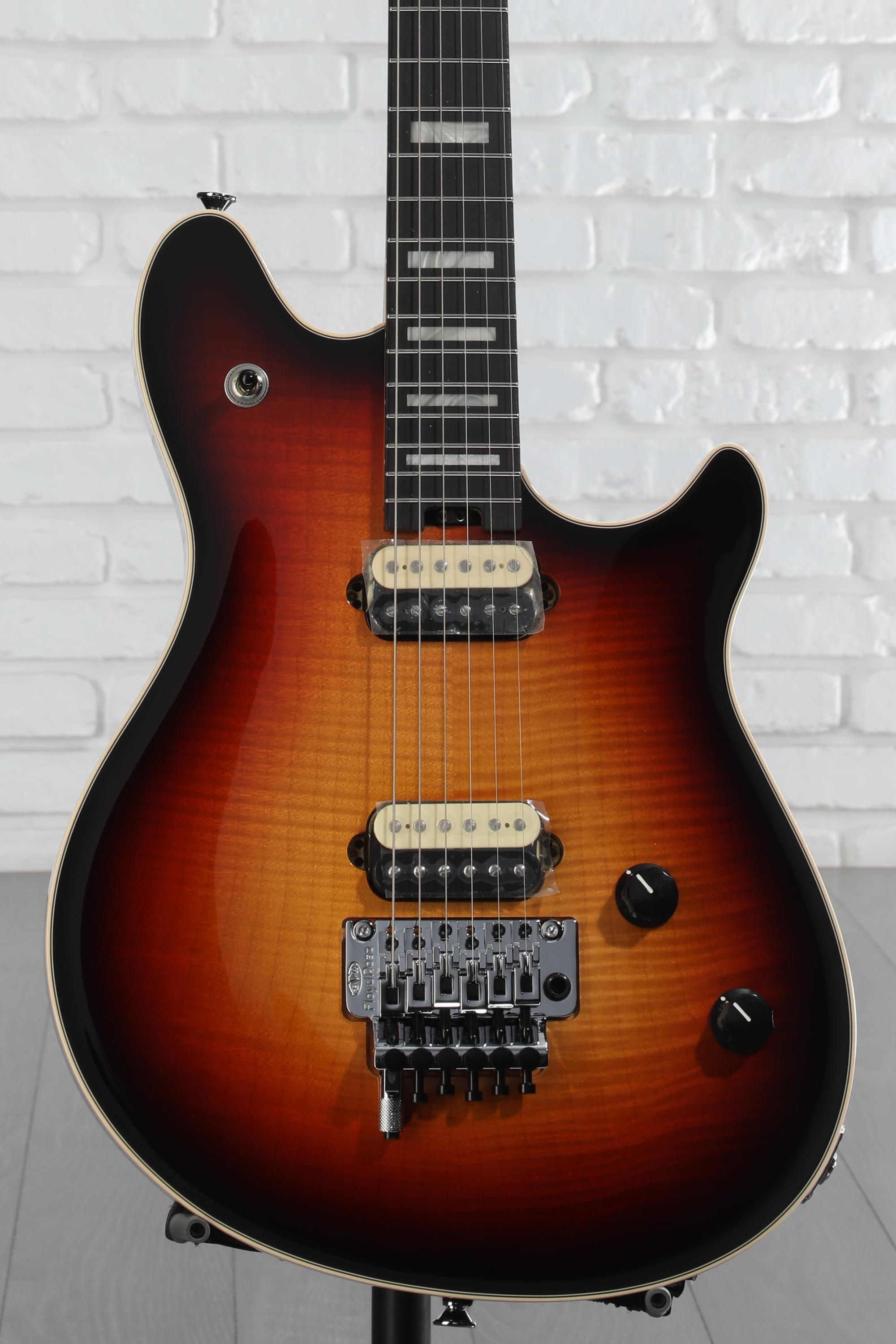 ギター EVH Wolfgang 5A FLM 3TONE BURST EVH Wolfgang USA 5A Flame Maple Top - 3-tone Sunburst