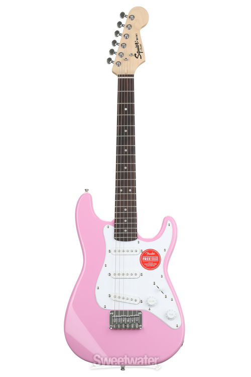 Squier Mini Strat - Pink w/ Rosewood Fingerboard | Sweetwater