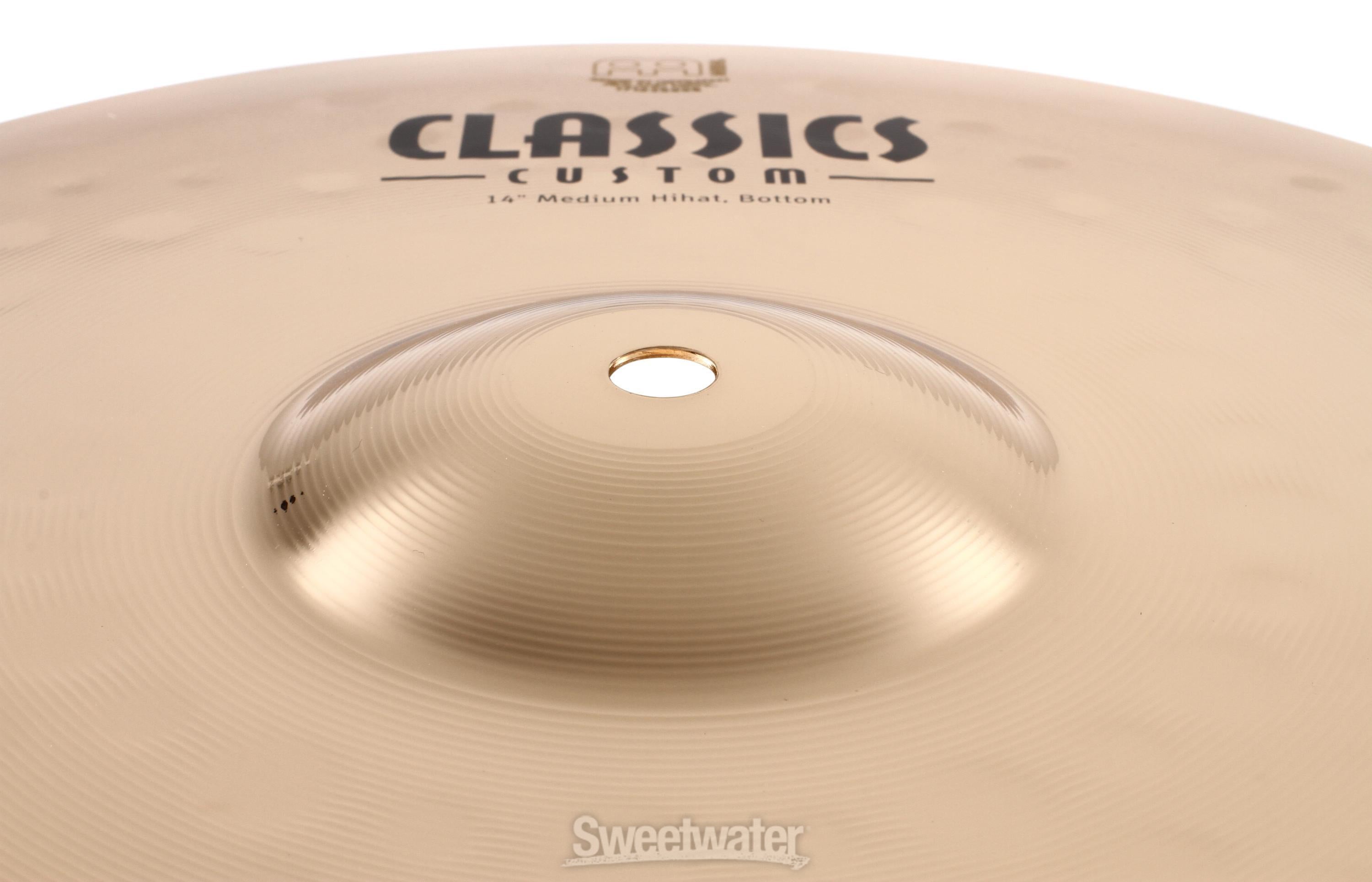 Meinl Cymbals 14 inch Classics Custom Medium Hi-hat Cymbals