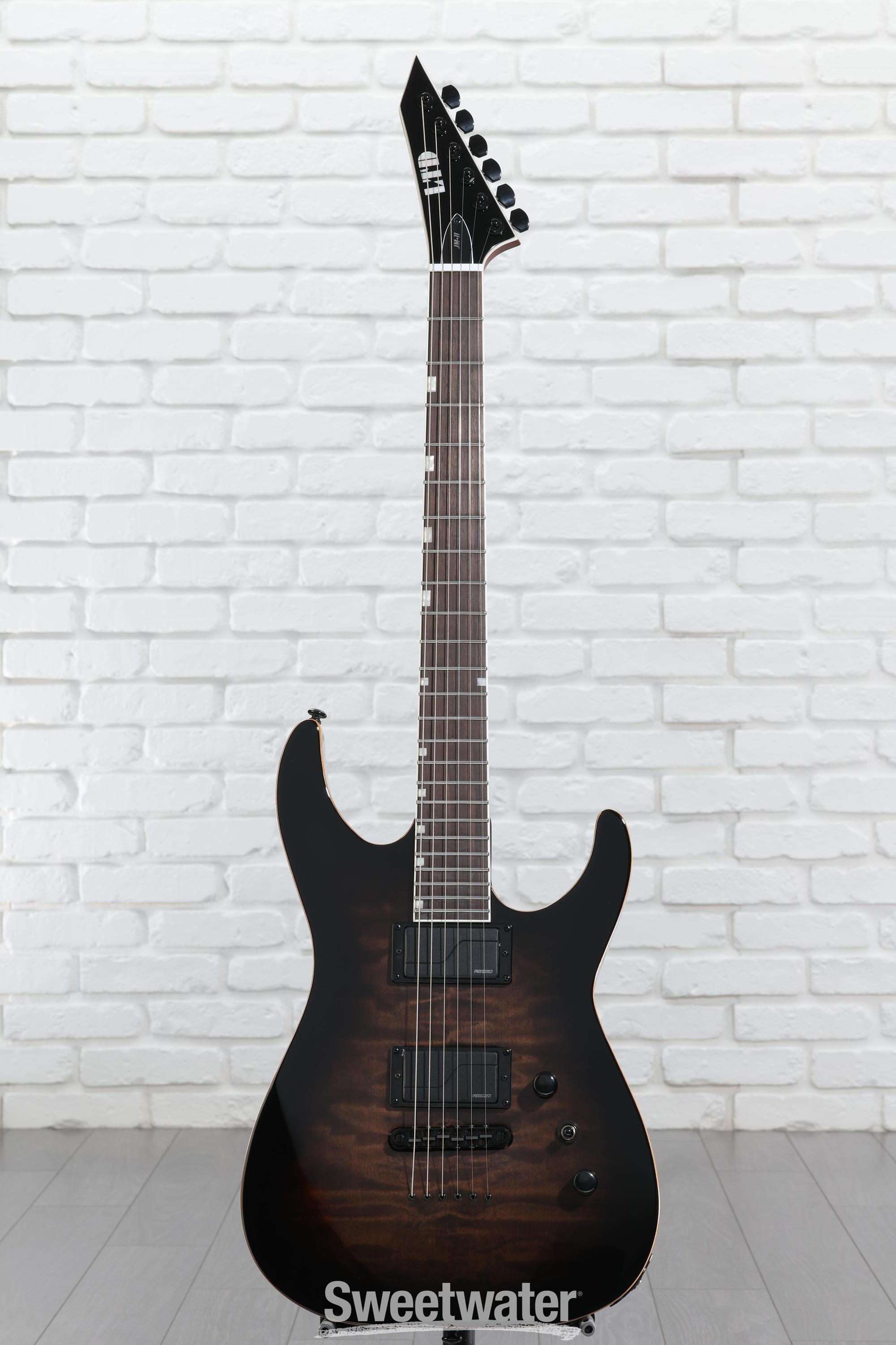 EP Bst TA.effects　MATT BLACK ESP LTD Josh Middleton JM-II Electric Guitar - Black Shadow