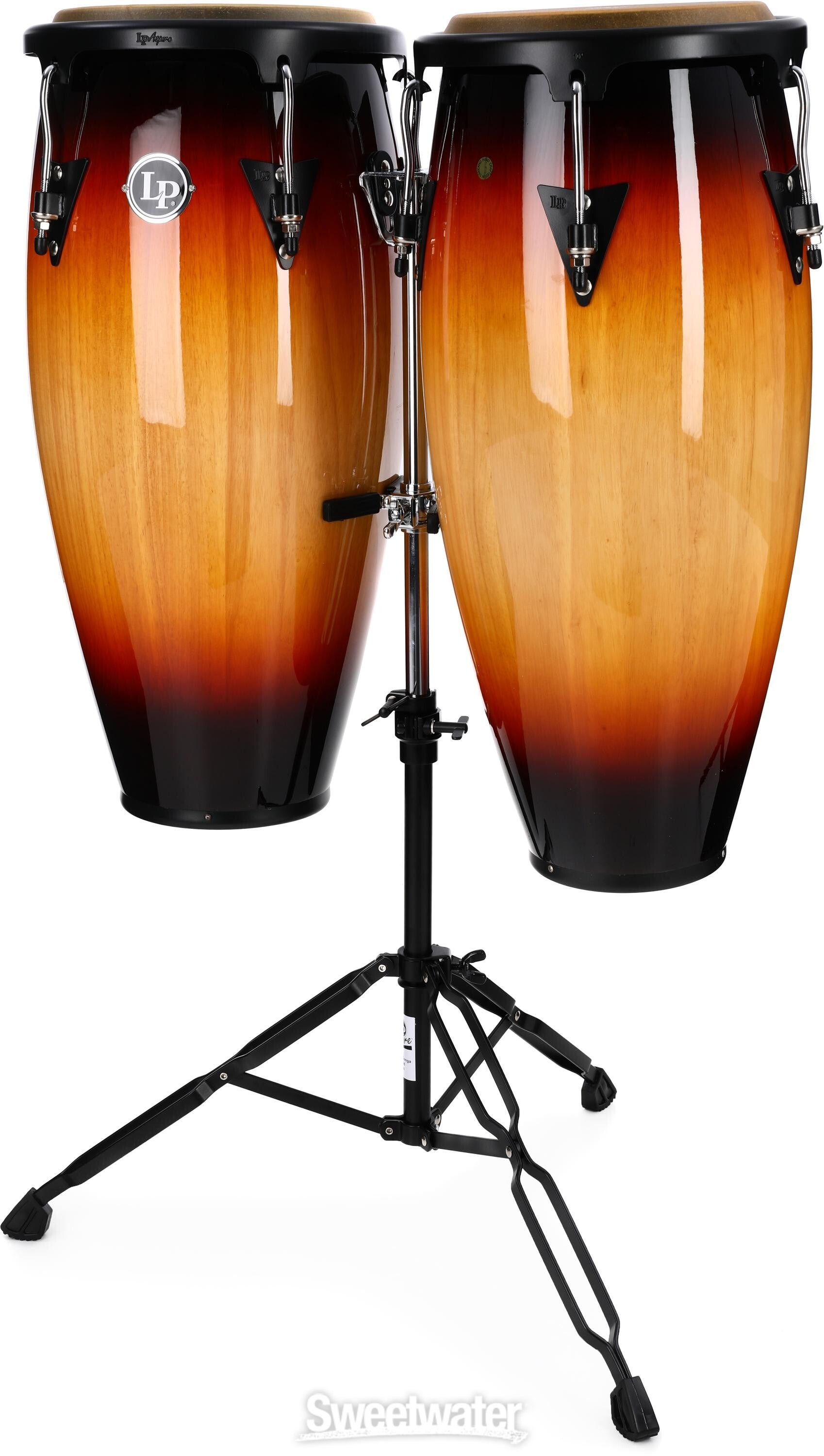 Latin Percussion Aspire Wood Conga Set - 10/11 inch Vintage Sunburst