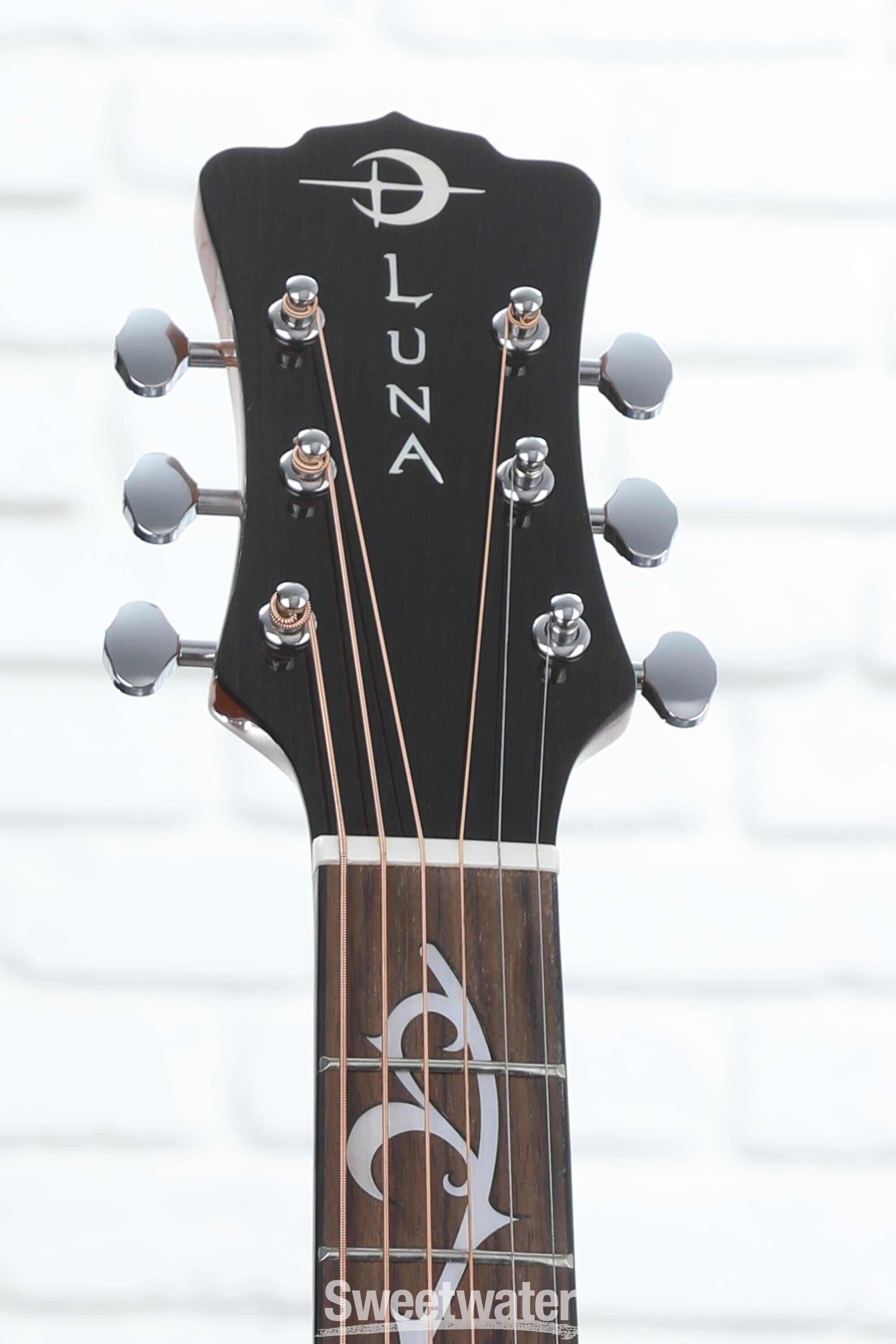 Luna Vineyard Koa Bevel Grand Auditiorium Acoustic-electric Guitar - Gloss Natural