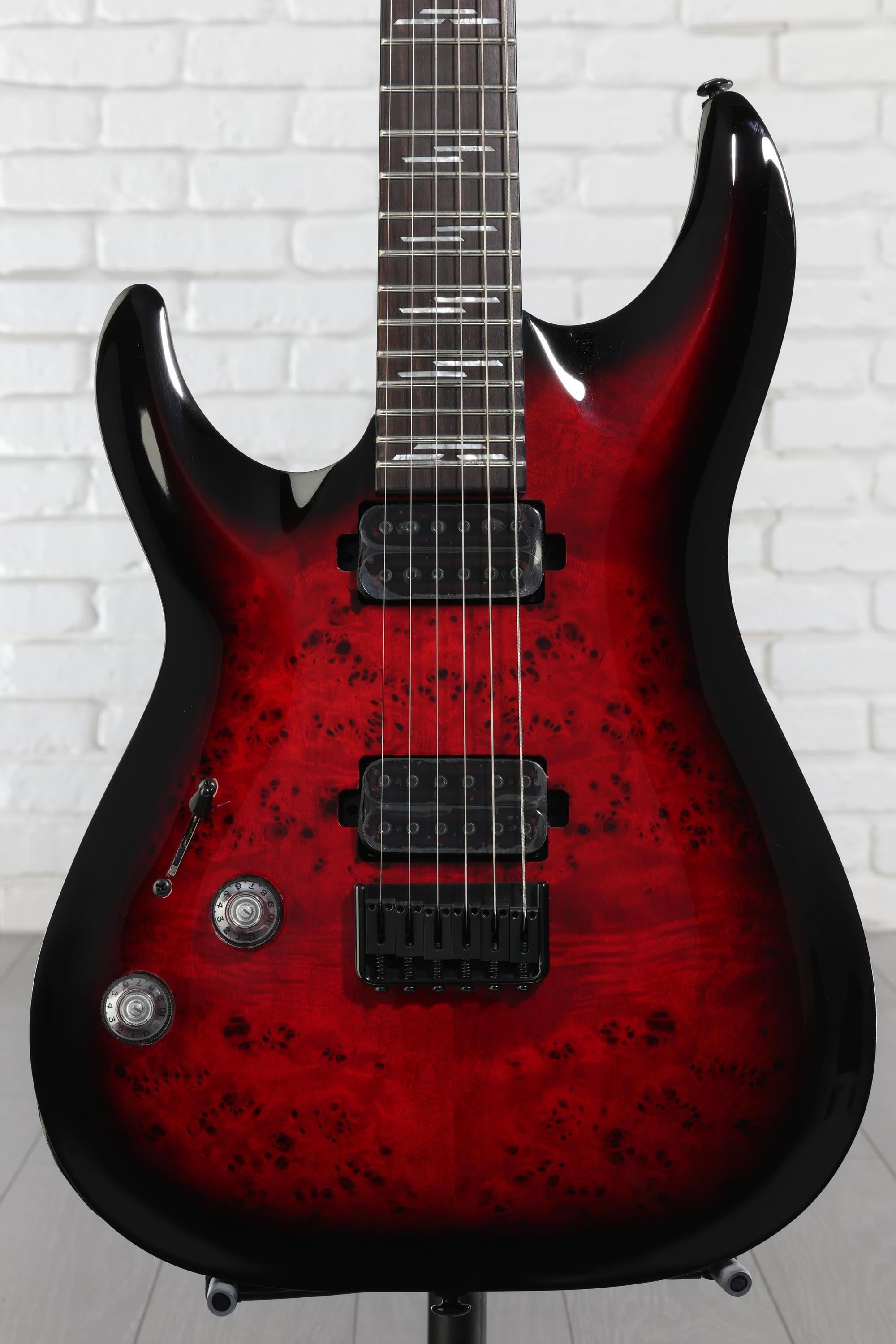 Schecter Omen Elite-6 Left-handed Electric Guitar - Black Cherry