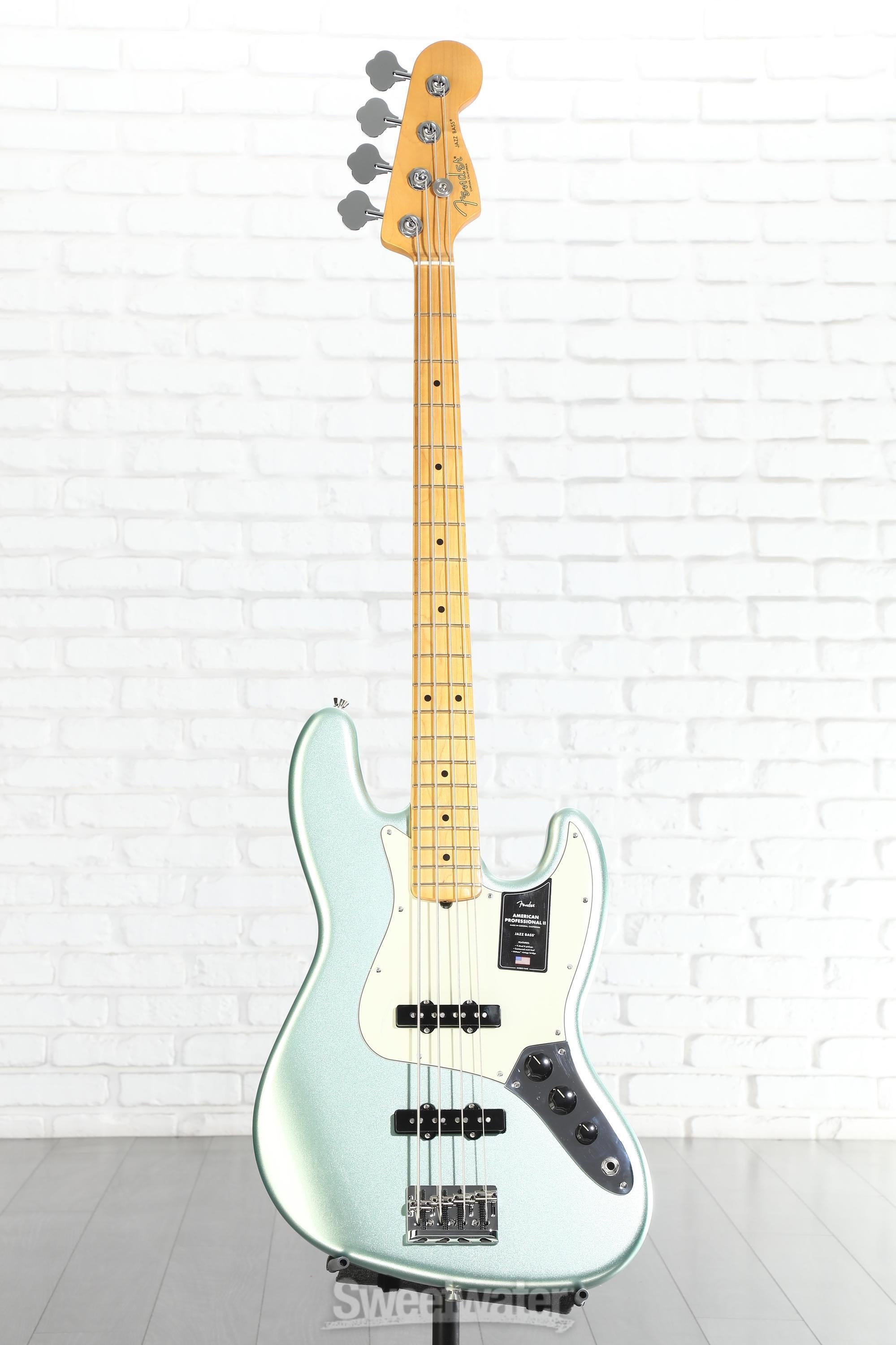 Fender American Professional II Jazz Bass - Mystic Surf Green with