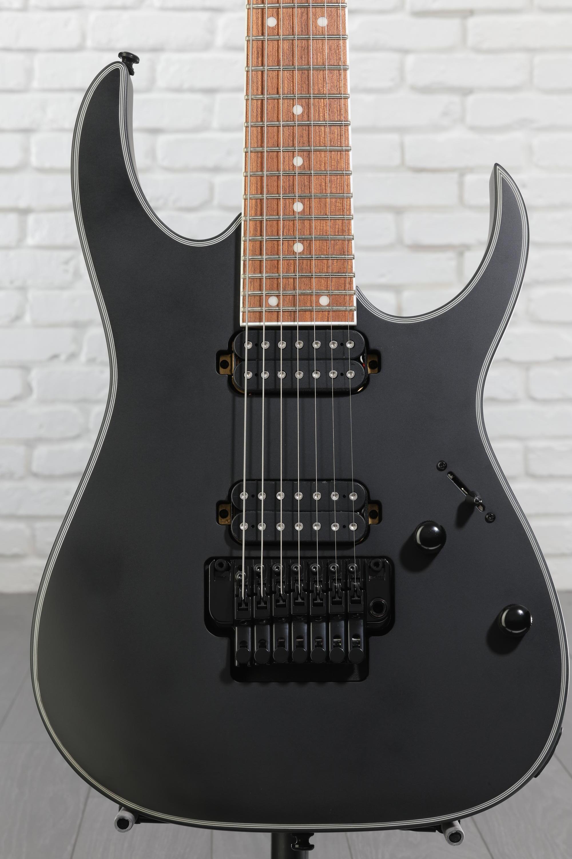 Ibanez RG 7弦ギター ピエゾ搭載 Ibanez RG7420EX 7-string Electric Guitar - Black Flat | Sweetwater