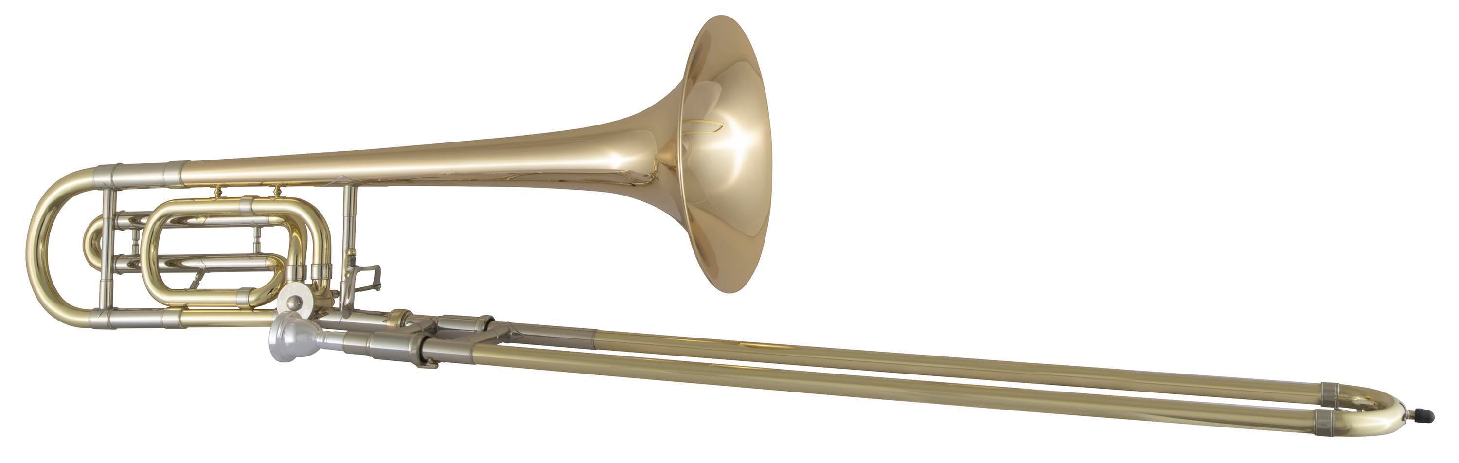 Bach 42B Stradivarius Professional Trombone - Clear Lacquer with Gold Brass  Bell
