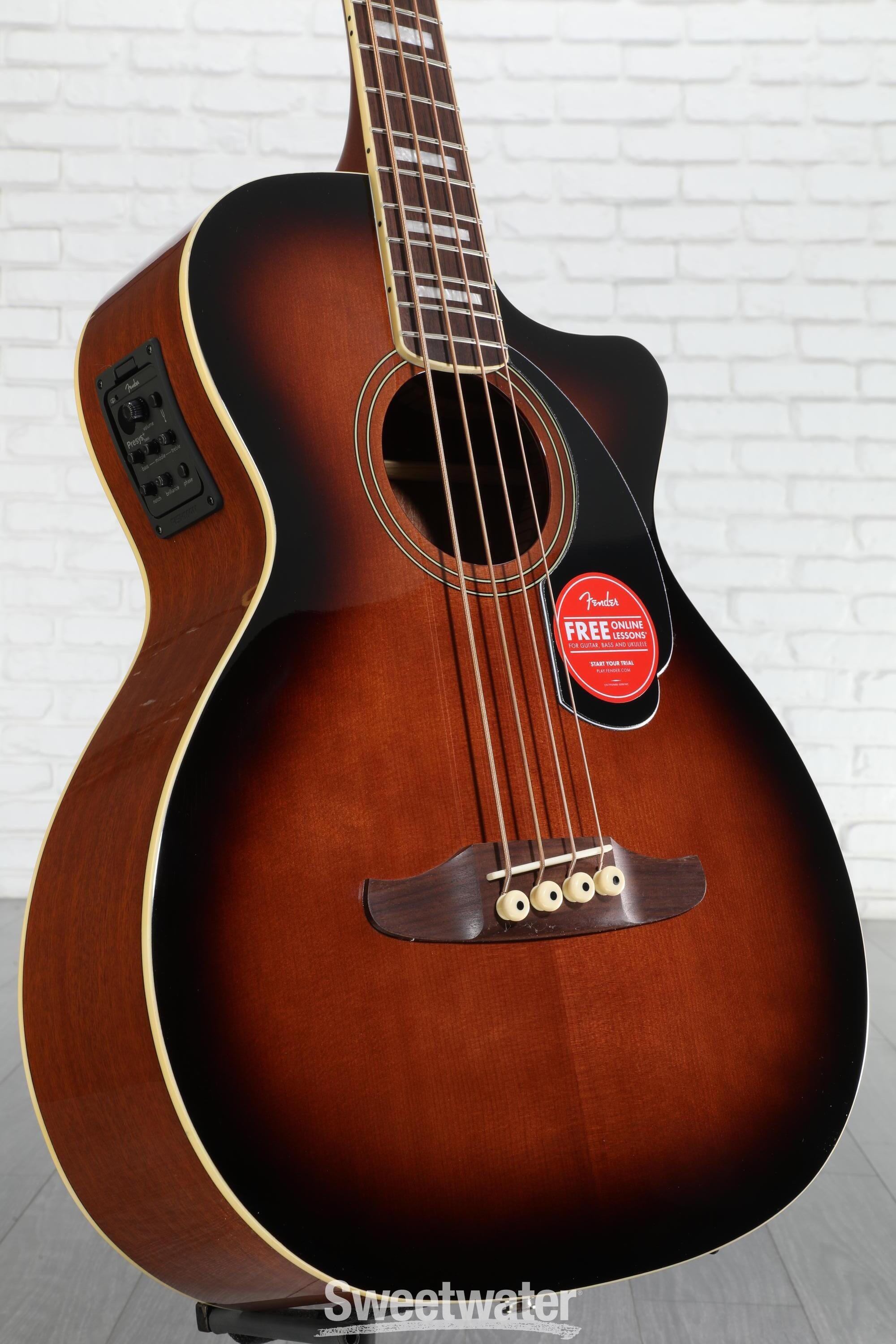 Fender Kingman Acoustic-electric Bass - Shaded Edge Burst | Sweetwater