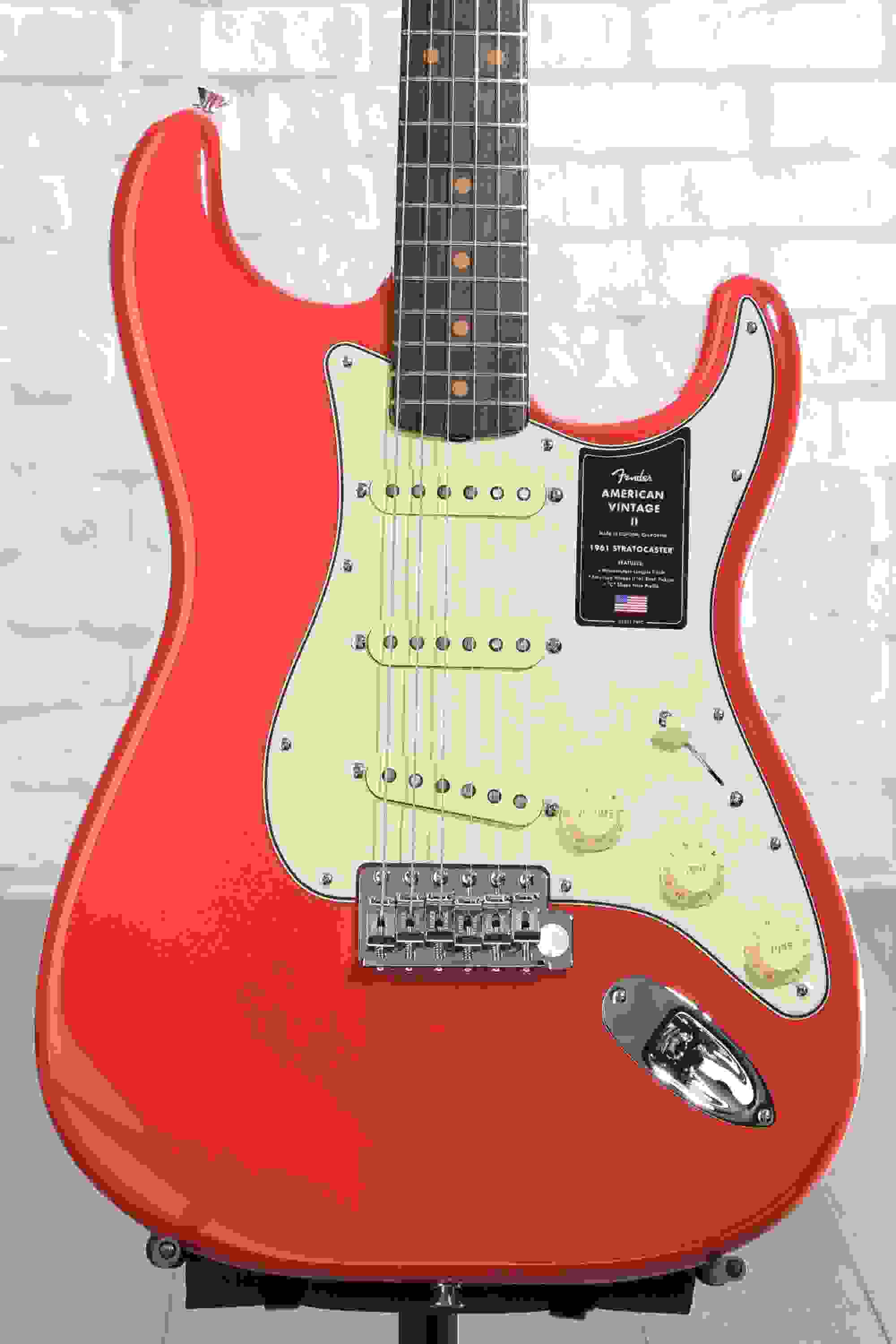 Fender American Vintage II 1961 Stratocaster Electric Guitar - Fiesta Red