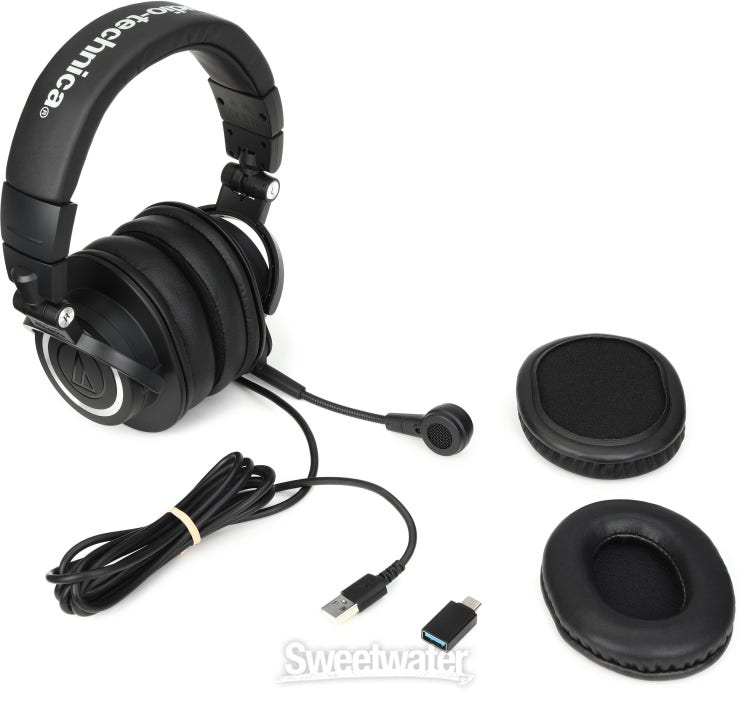 Audio-Technica Ath-M50X Wired Over Ear Headphones Without Mic (Black) :  : Electronics