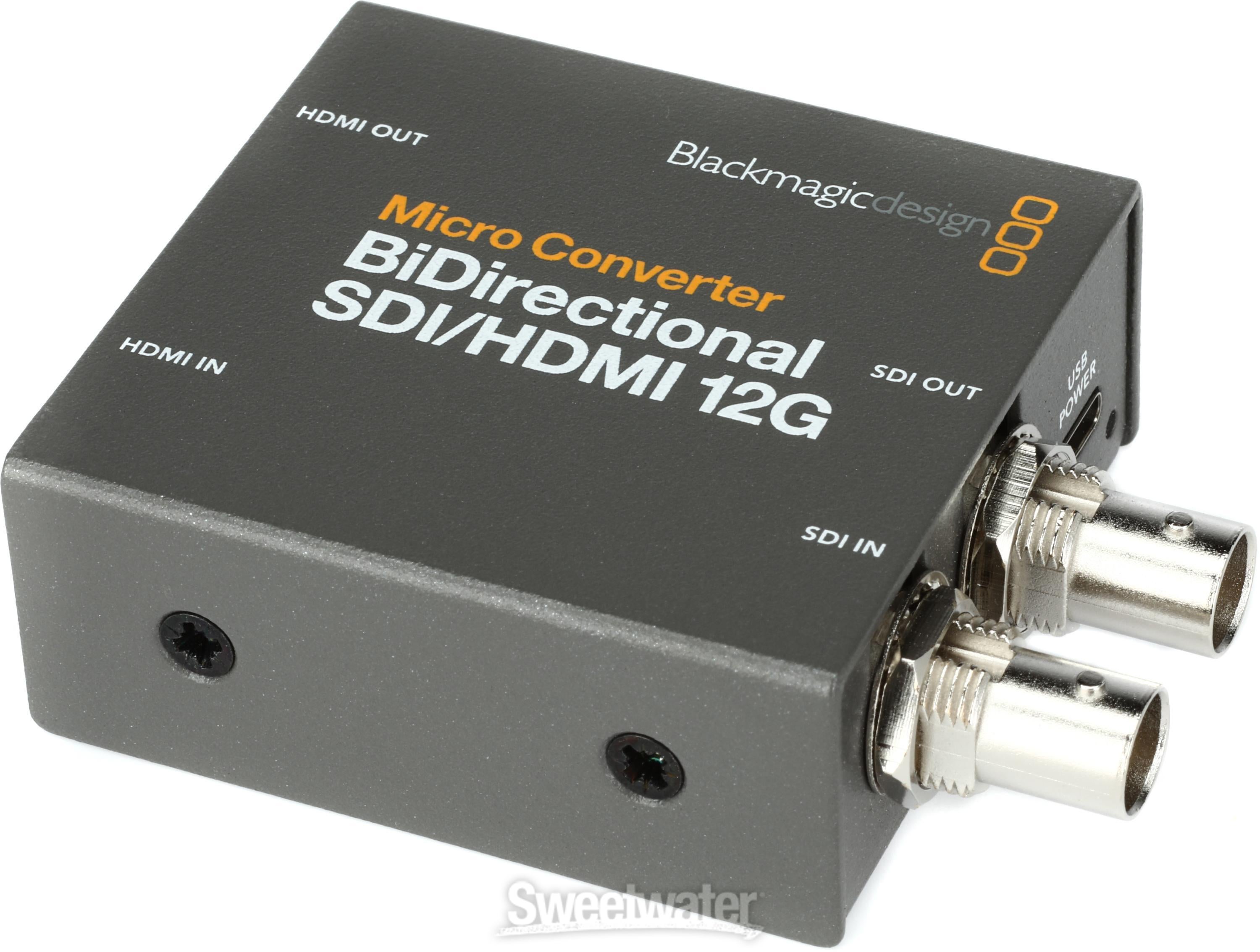 Blackmagic Design Bidirectional SDI/HDMI 12G Micro Converter Sweetwater