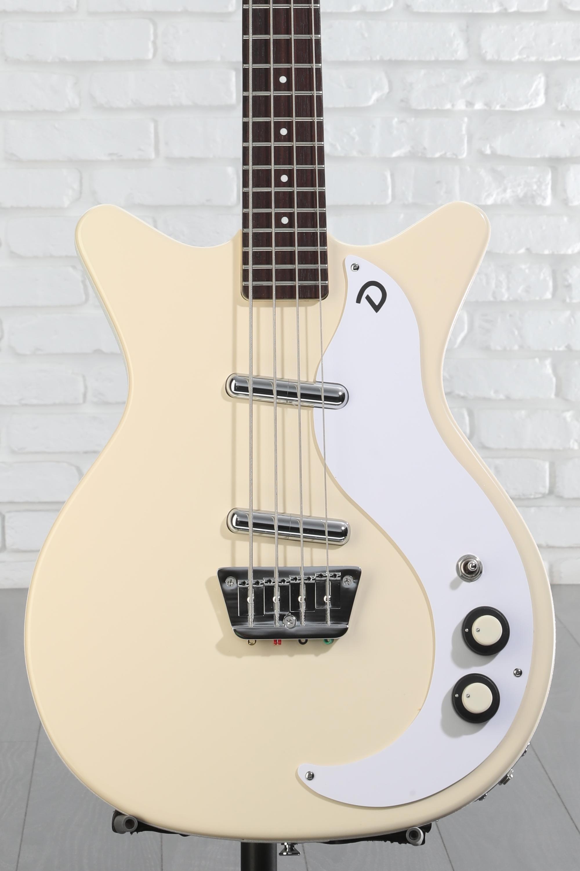 ギター danelectro 59DC Danelectro '59DC Short Scale Bass Guitar - Vintage Cream