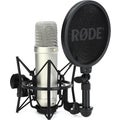 Photo of Rode NT1 5th Generation Condenser Microphone with SM6 Shockmount and Pop Filter - Silver