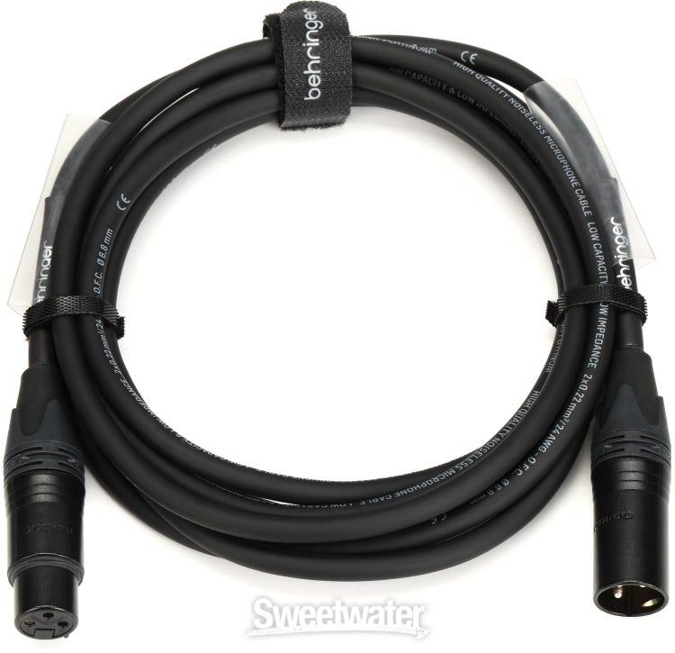 Behringer GMC1000 XLR Female to XLR Male Microphone Cable - 32.8 Foot