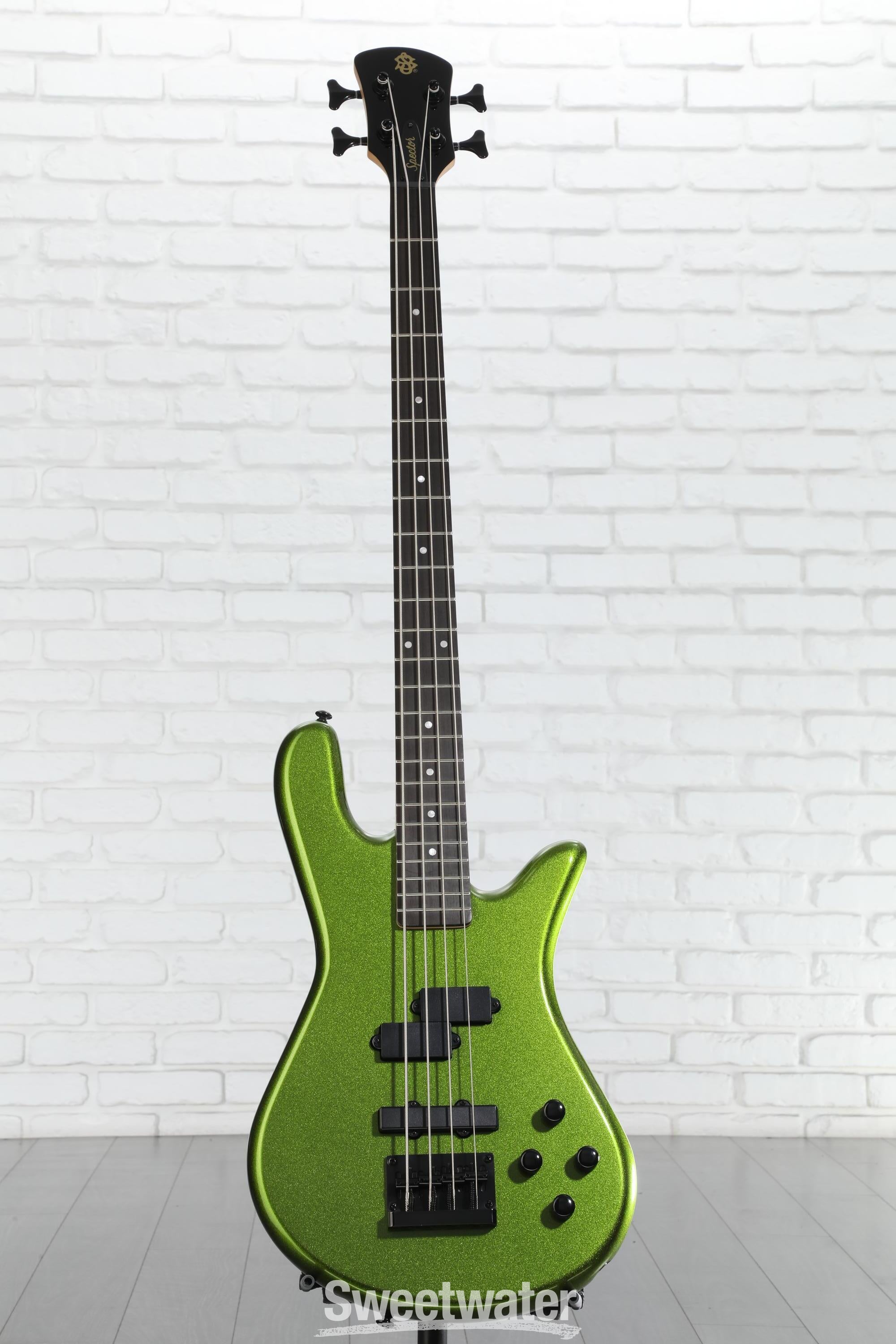 ベース Spector Performer 4 SPECIAL ACTIVE Spector Performer 4 Bass Guitar - Metallic Green | Sweetwater