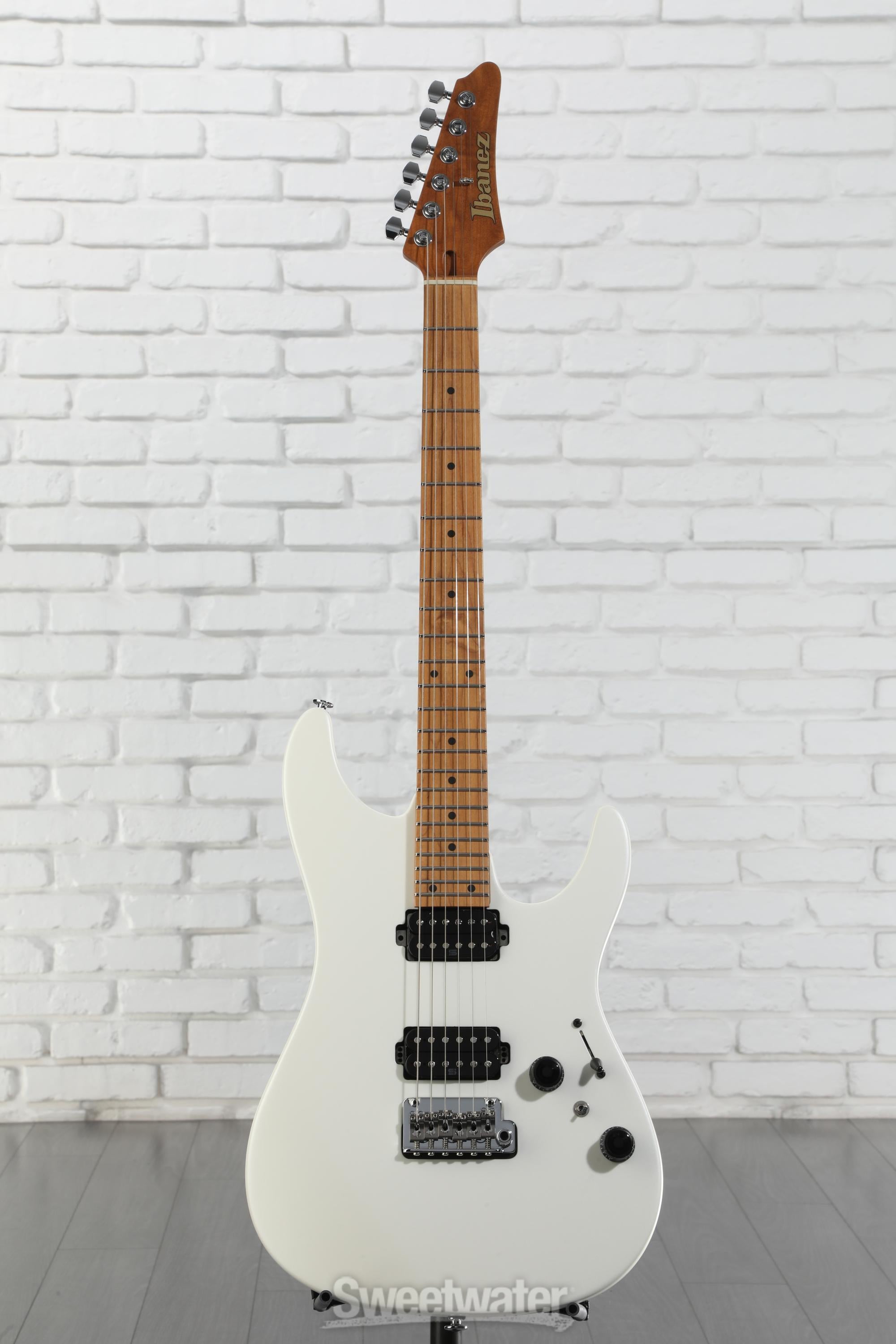 ギター Ibanez AZ2402 PWF Pearl White Prestige Ibanez Prestige AZ2402 Electric Guitar - Pearl White Flat | Sweetwater