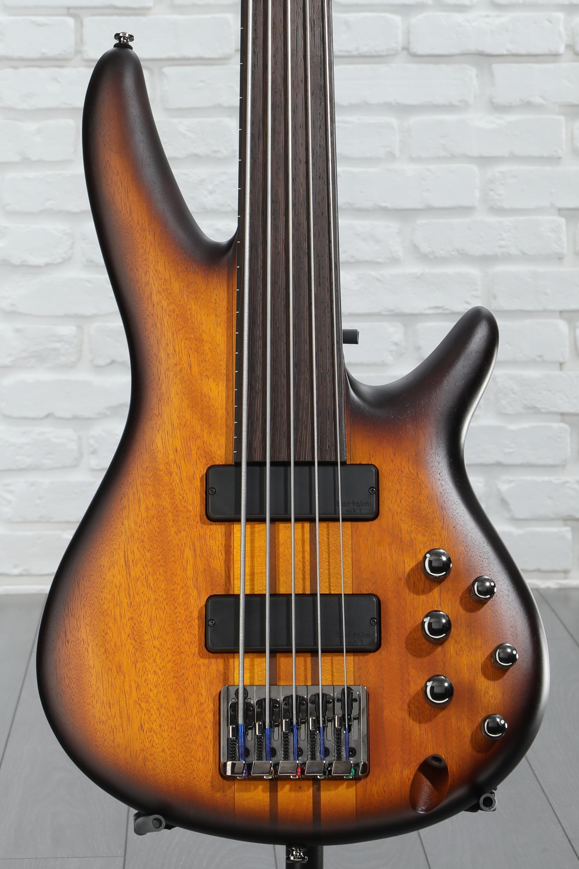 Ibanez SRF705 5弦　フレットレスベース Amazon.com: Ibanez Workshop SRF705 - Brown Burst Flat