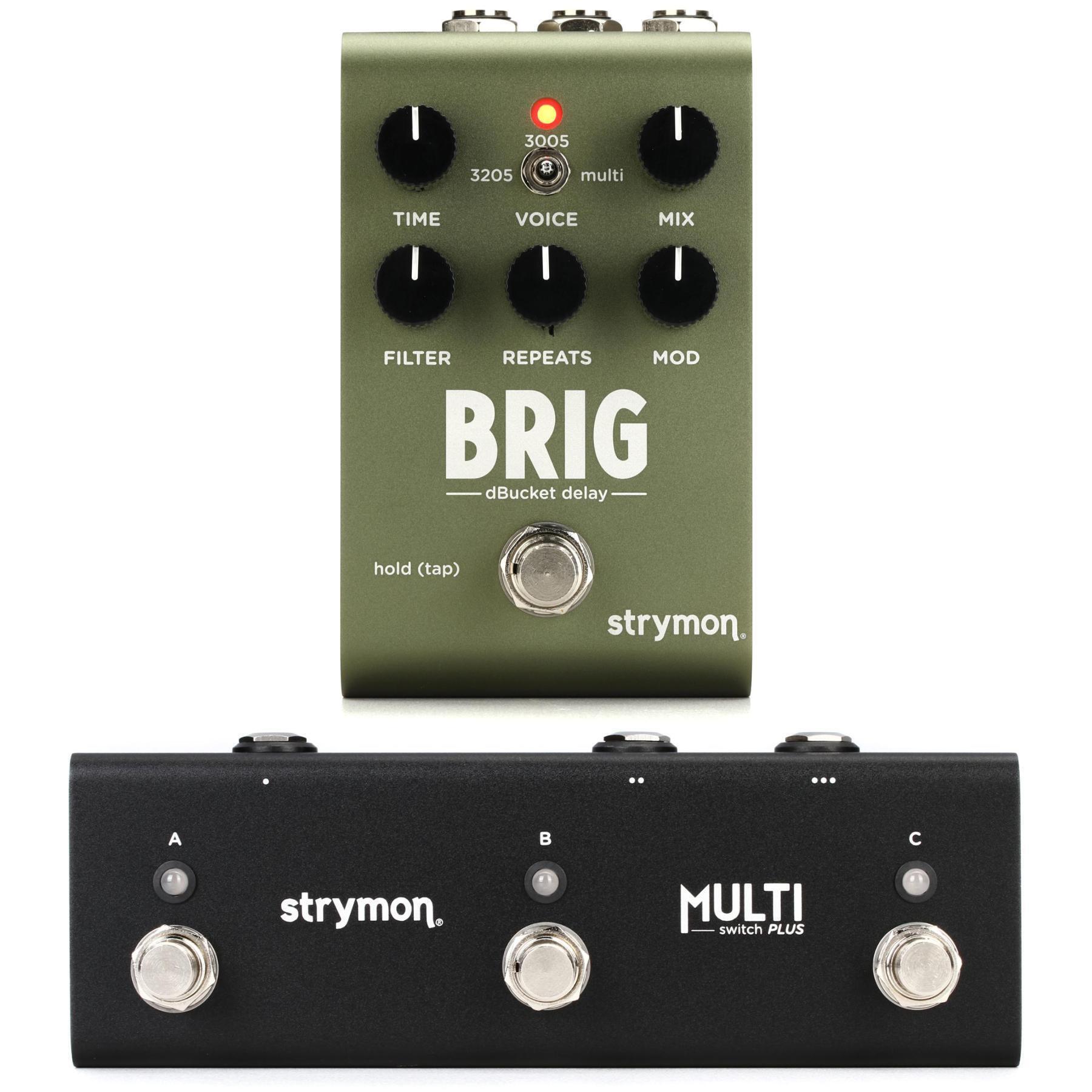 Strymon Brig Multi-voice dBucket Delay Pedal and Multi Switch Plus Pack