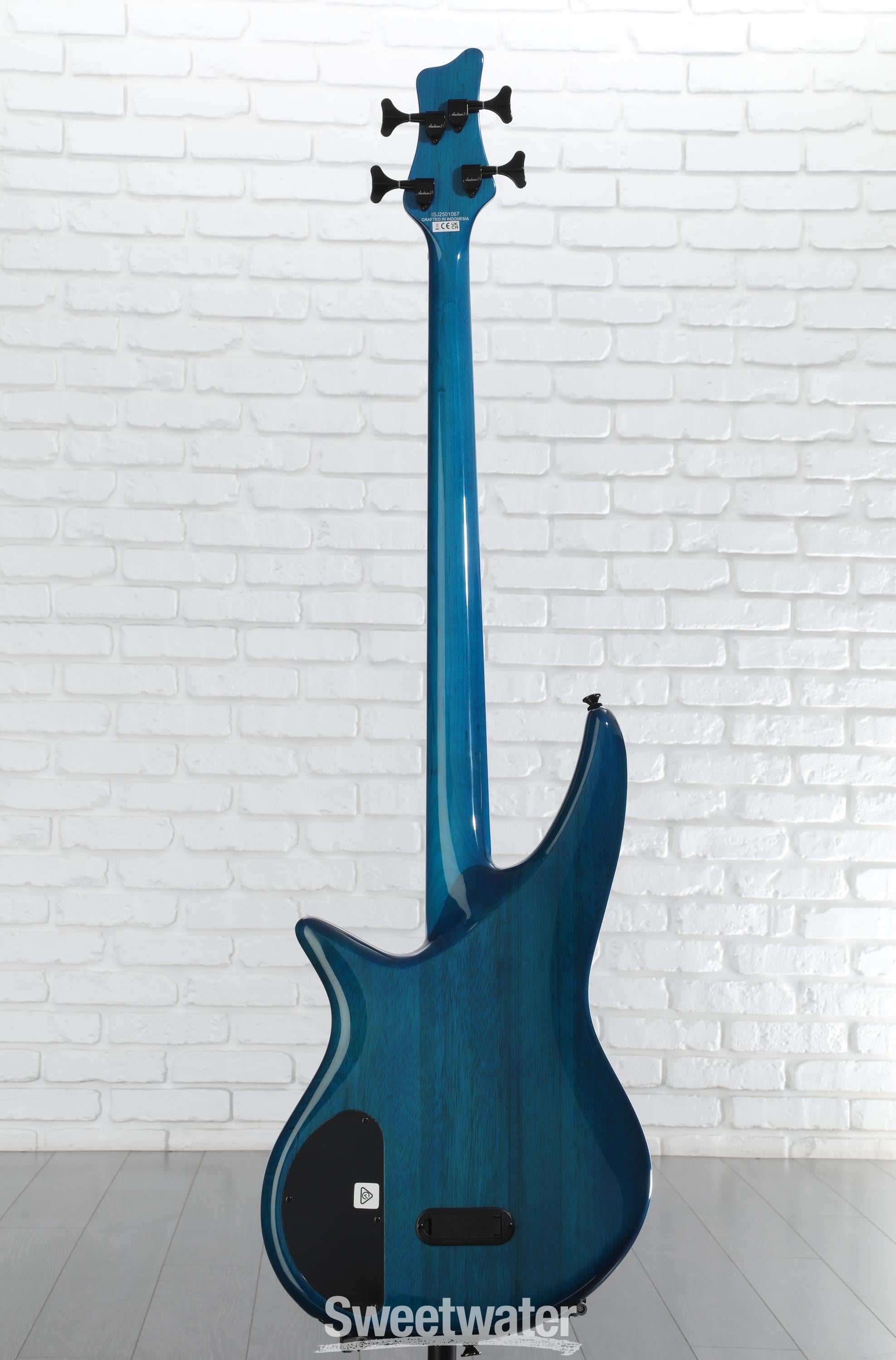 Jackson X Series Spectra Bass SBXQ IV - Amber Blue Burst