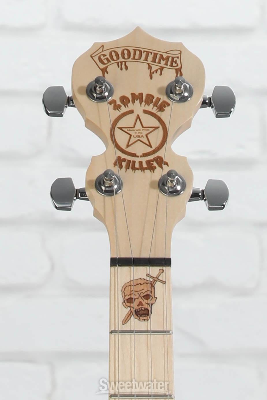 Deering Goodtime Zombie Killer III 5-string Banjo - Blood Splattered Blonde