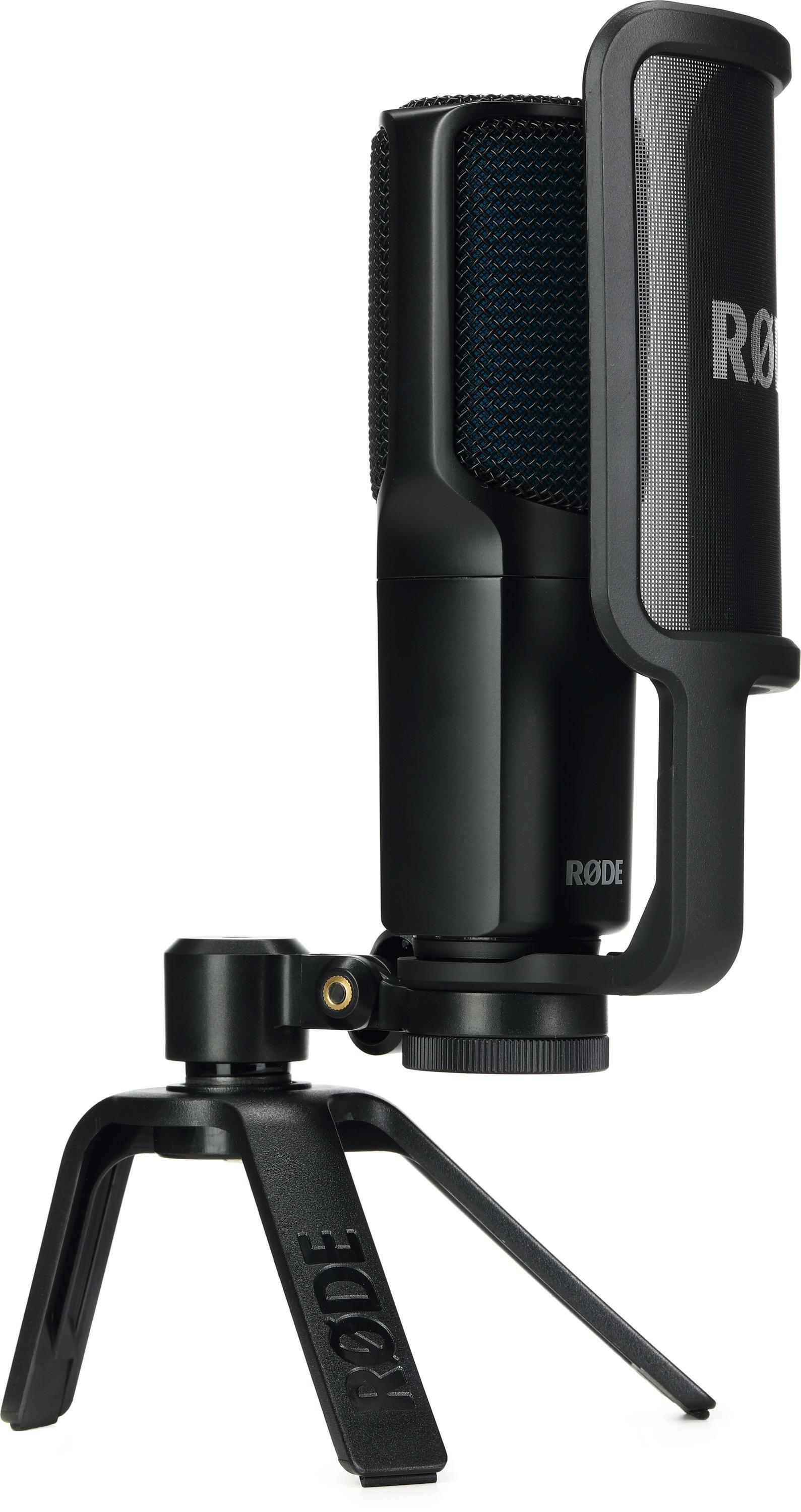 Rode NT-USB+ USB Condenser Microphone w/ Rode PSA1 Boom Arm