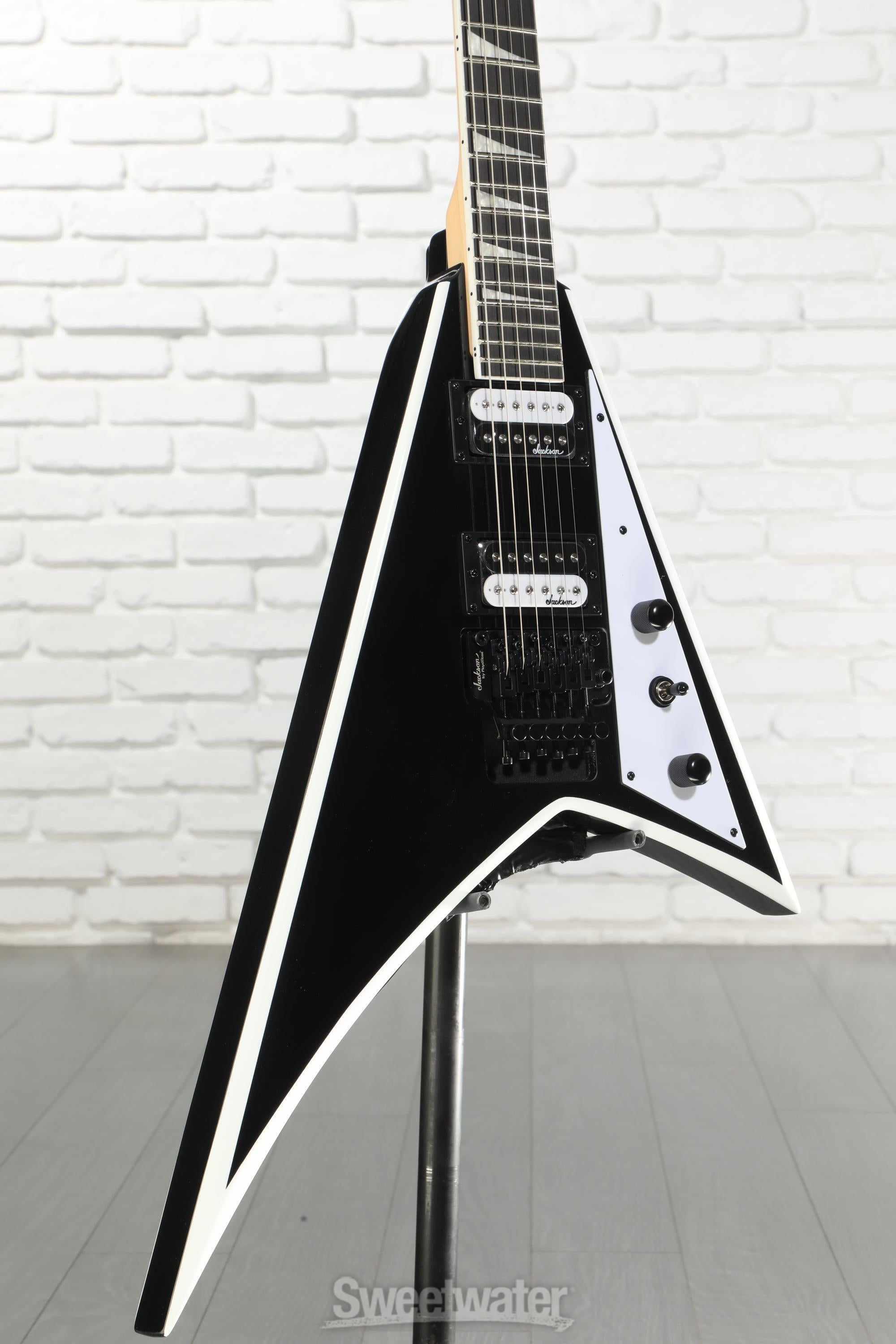Jackson Rhoads JS32 Electric Guitar - Black with White Bevels