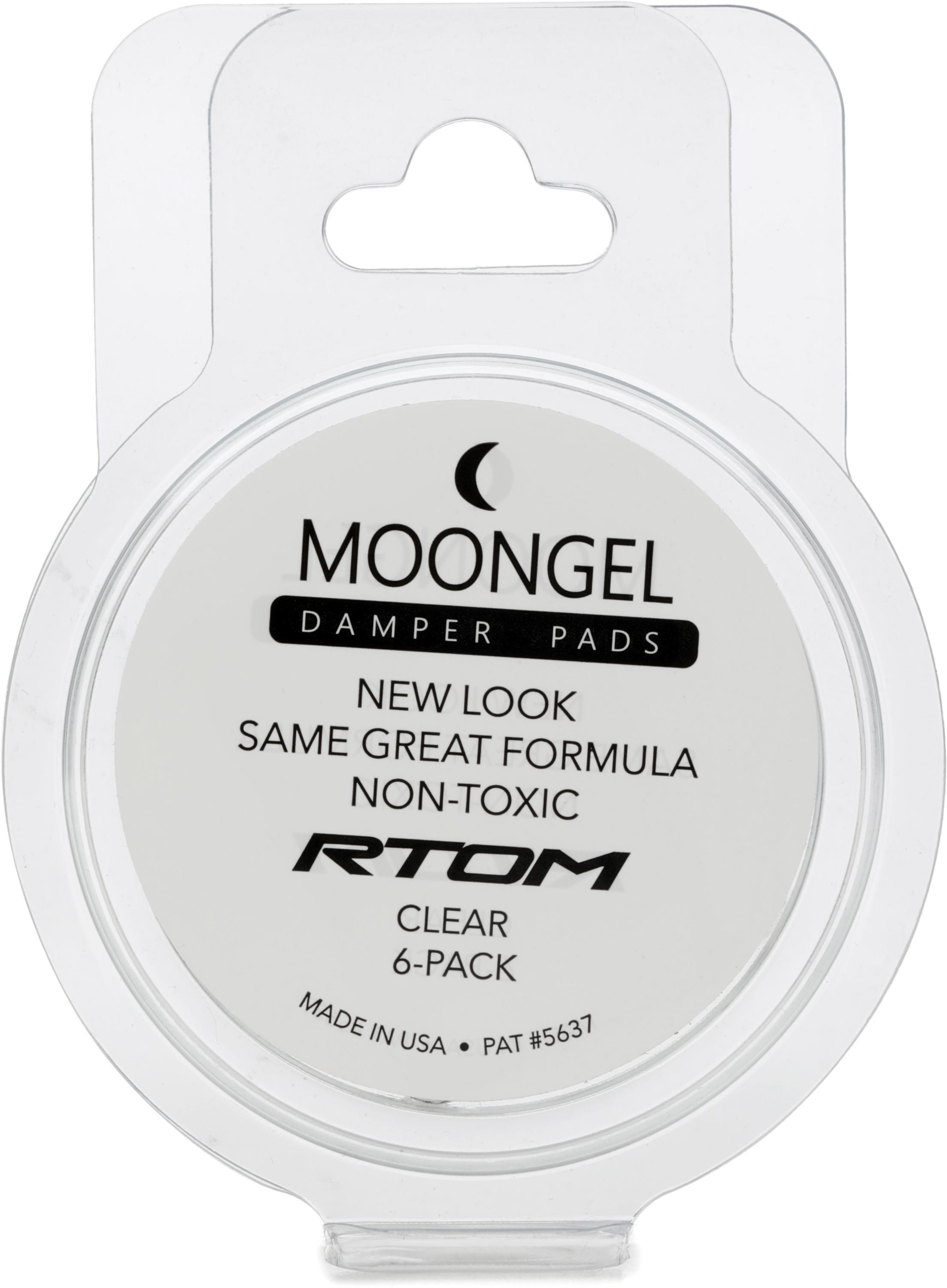 Photo of RTOM Moongel Drum Damper Pads - Clear (6-pack)