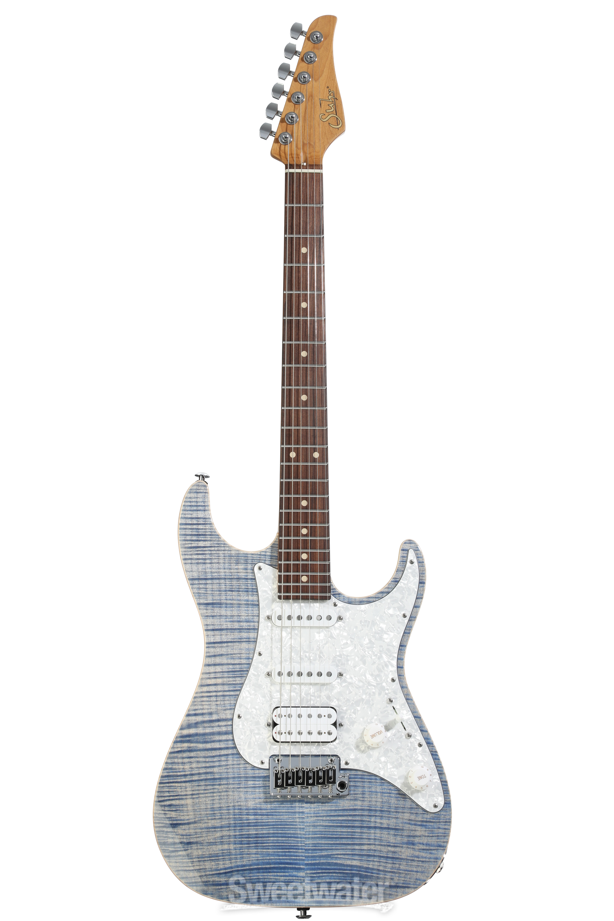 Suhr Standard Plus Electric Guitar - Trans Blue Demin Slate